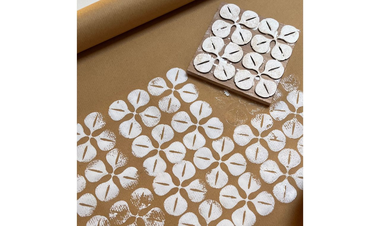 Inpakpapier zelf stempelen @Libelle Winterfair - 16/11 om 16.45 u - Foto