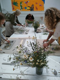 'Botanische tegels maken' voor groepen - Foto