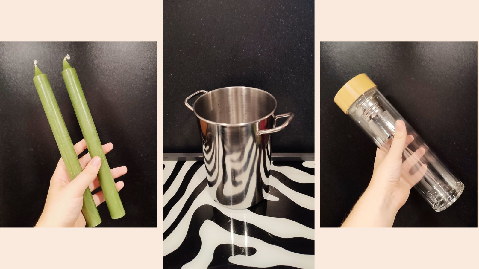 Benodigdheden twisted candle in drie stappen - DIY