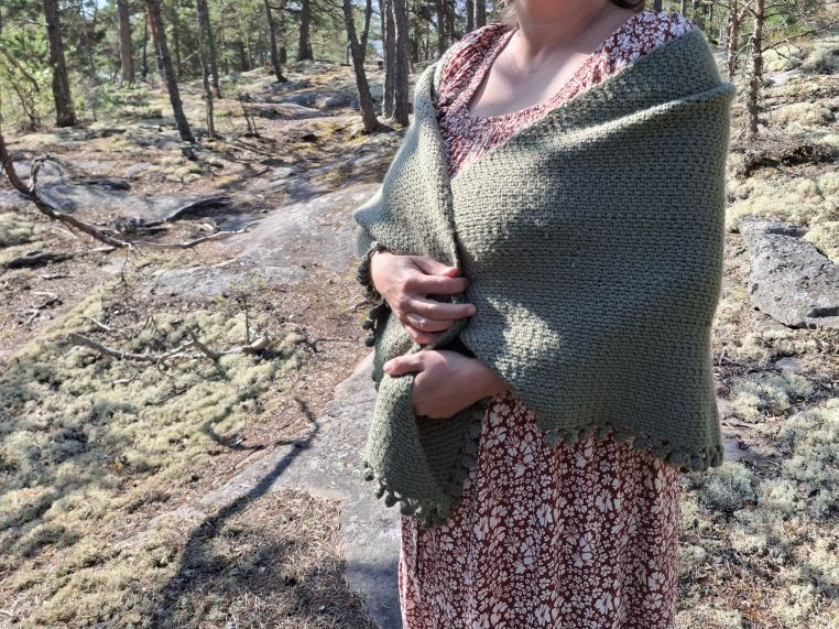 omslagdoek haken workshop - Foto