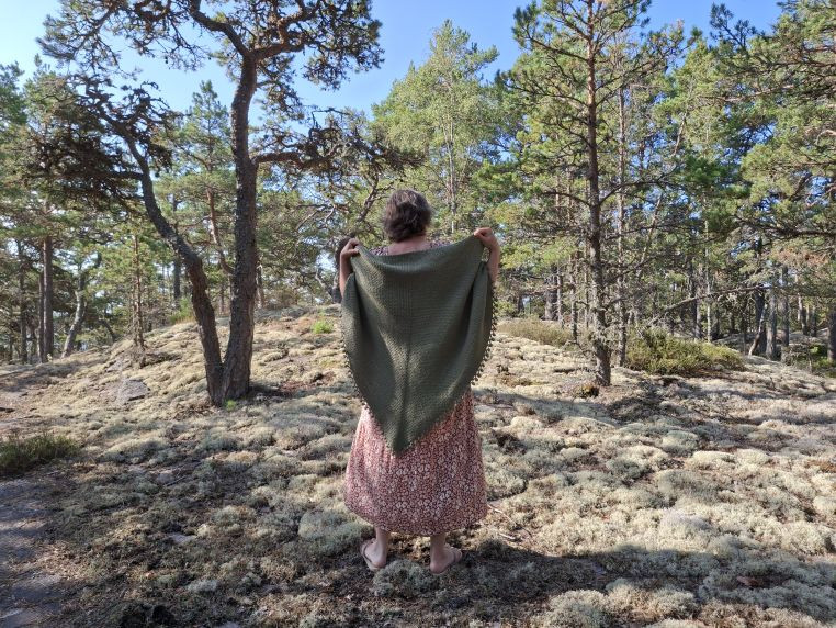 omslagdoek haken workshop - Foto