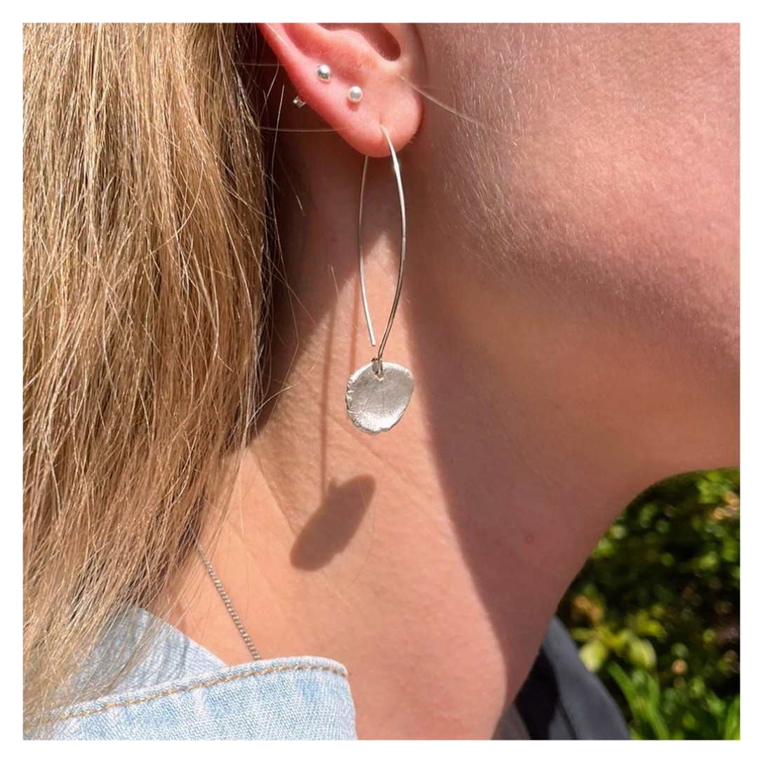 Workshop hanger en/of oorbellen in zilverklei - Foto