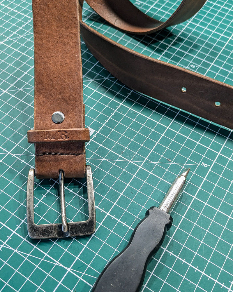 Riem in leder - Foto