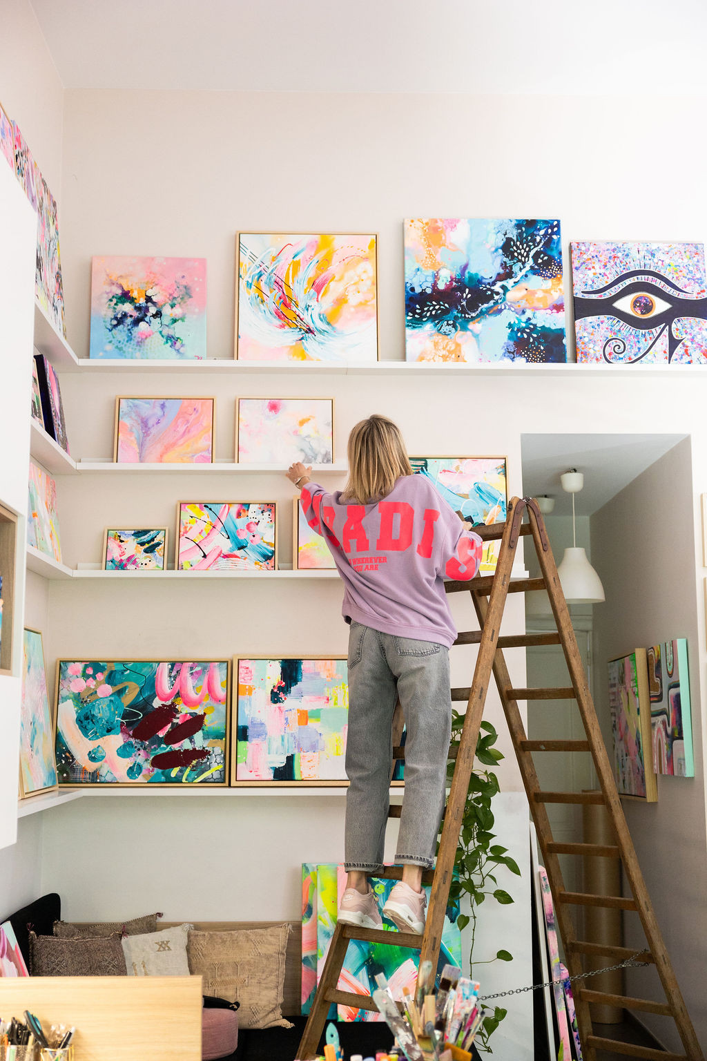 'Painting for Joy' op aanvraag @Julie's Studio - Foto