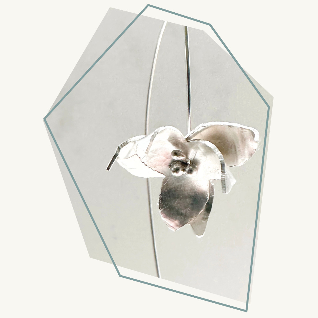 Zilveren oorringen - Foto