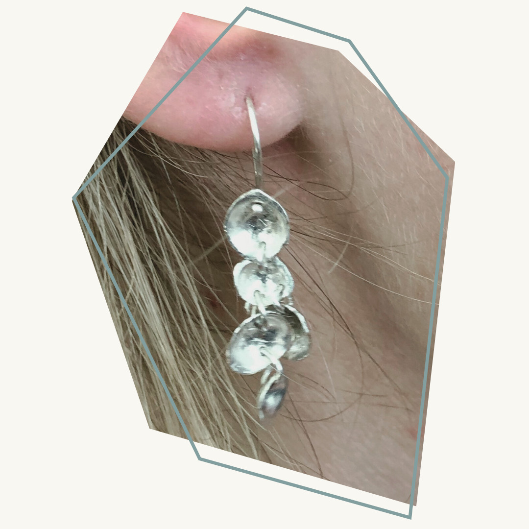 Zilveren oorringen - Foto