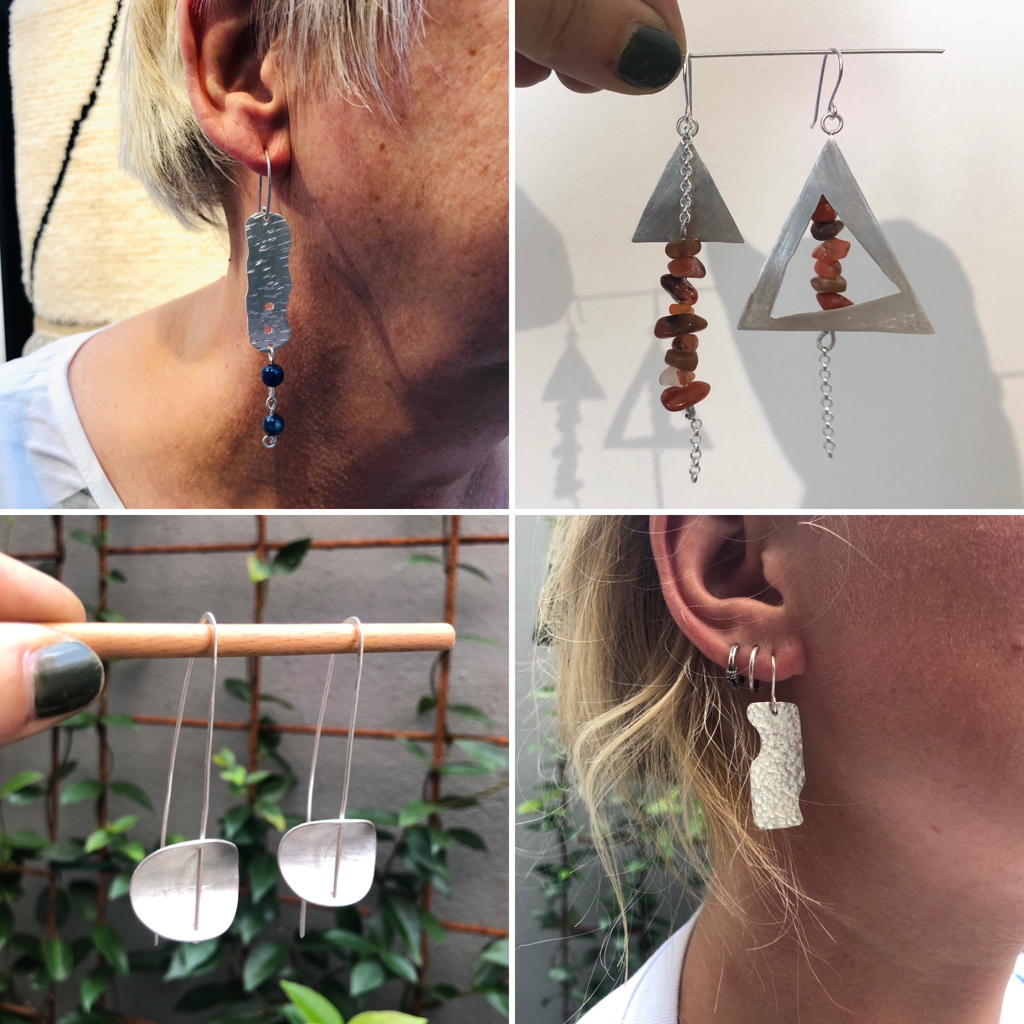 Zilveren oorhangers - Juwelen workshop