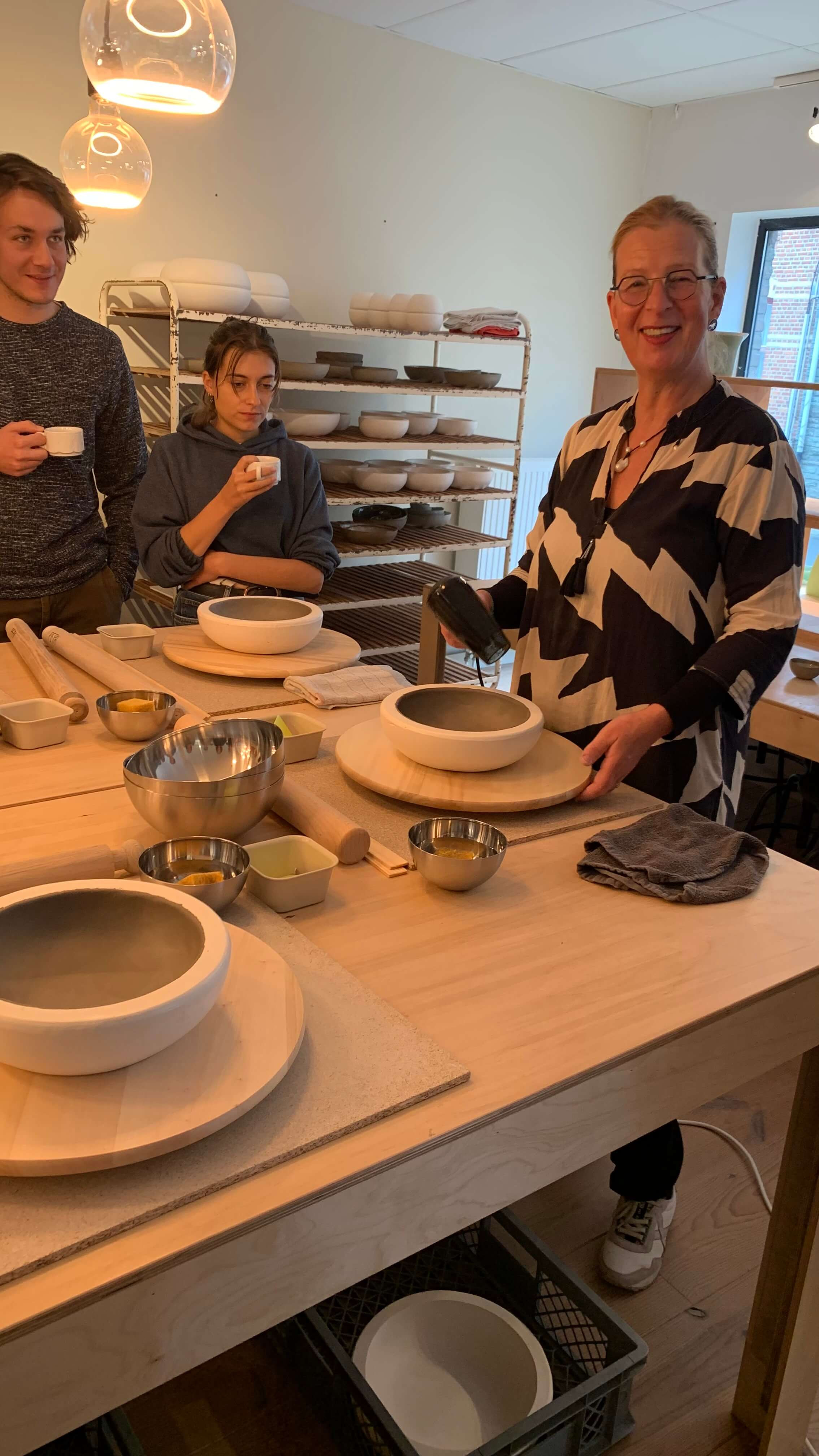 Workshop keramiek: drie kommen maken met mallen - Foto