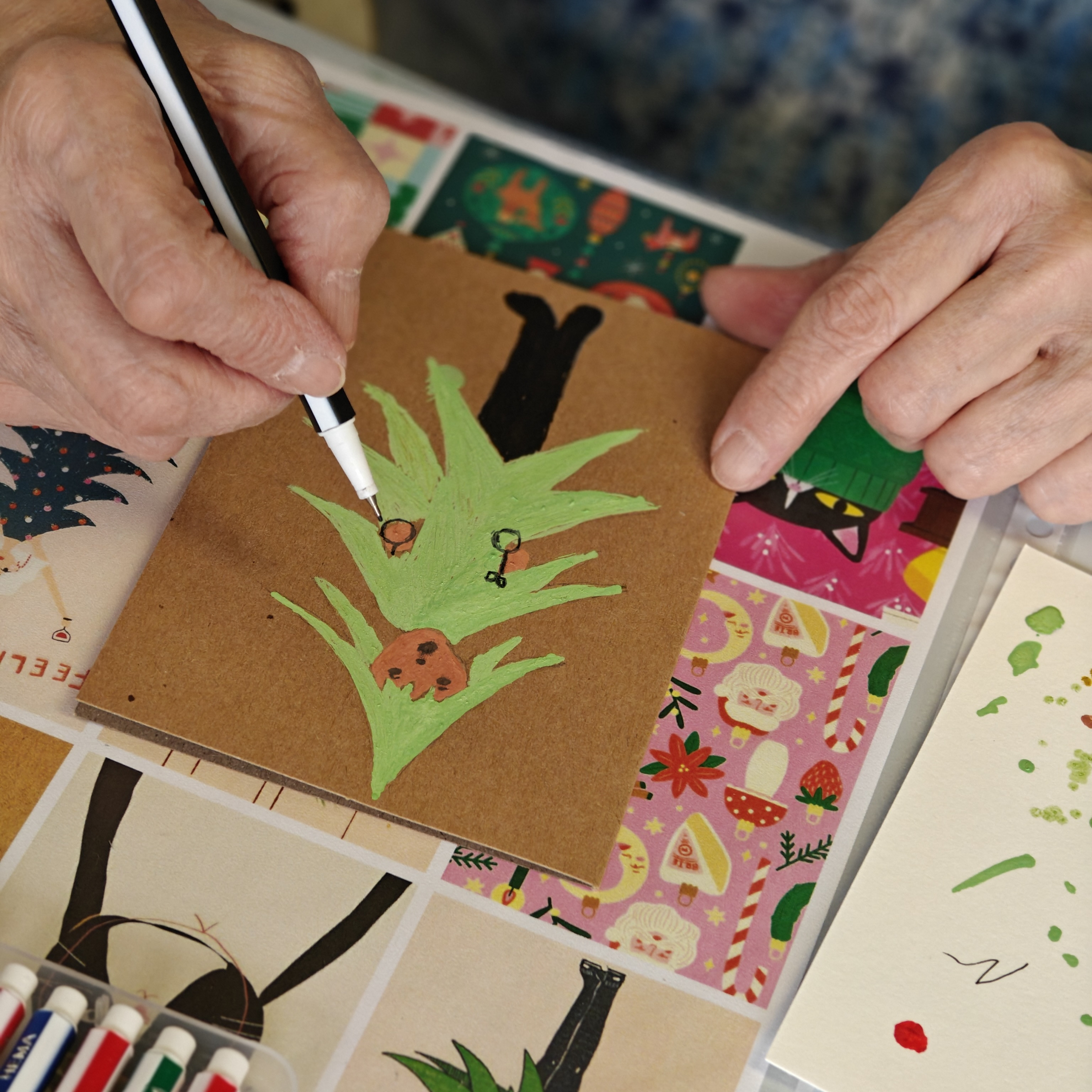 Kerstkaartjes met Collage & Illustratie @Libelle Winterfair - 13/11 om 15u15 - Foto