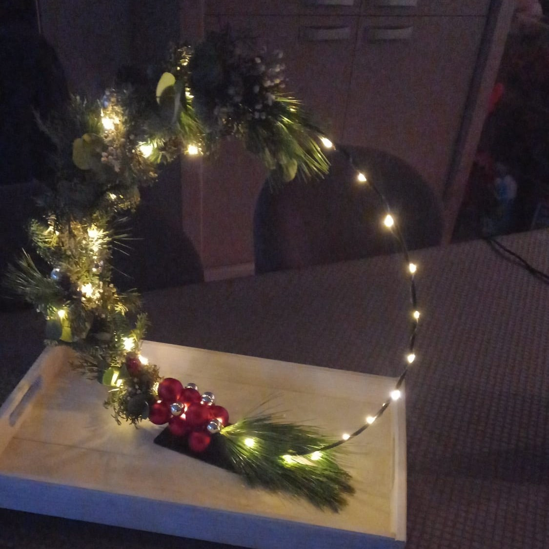 Workshop Flowerhoop met kerstlichtjes - Foto