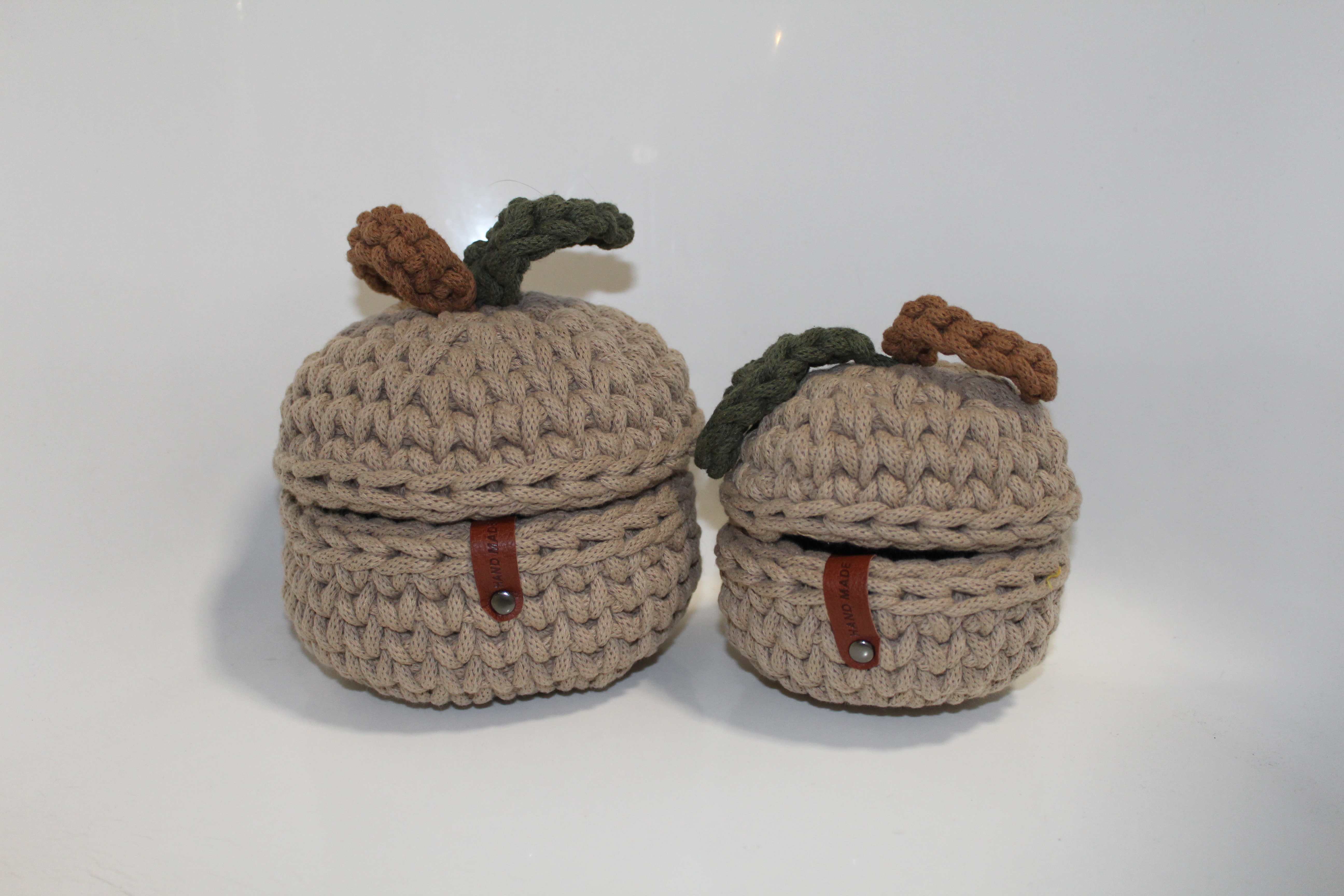 XXL mandjes leren haken - Foto