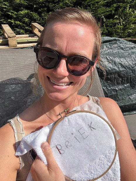 Slabbetje Borduren - Babyshower - Foto