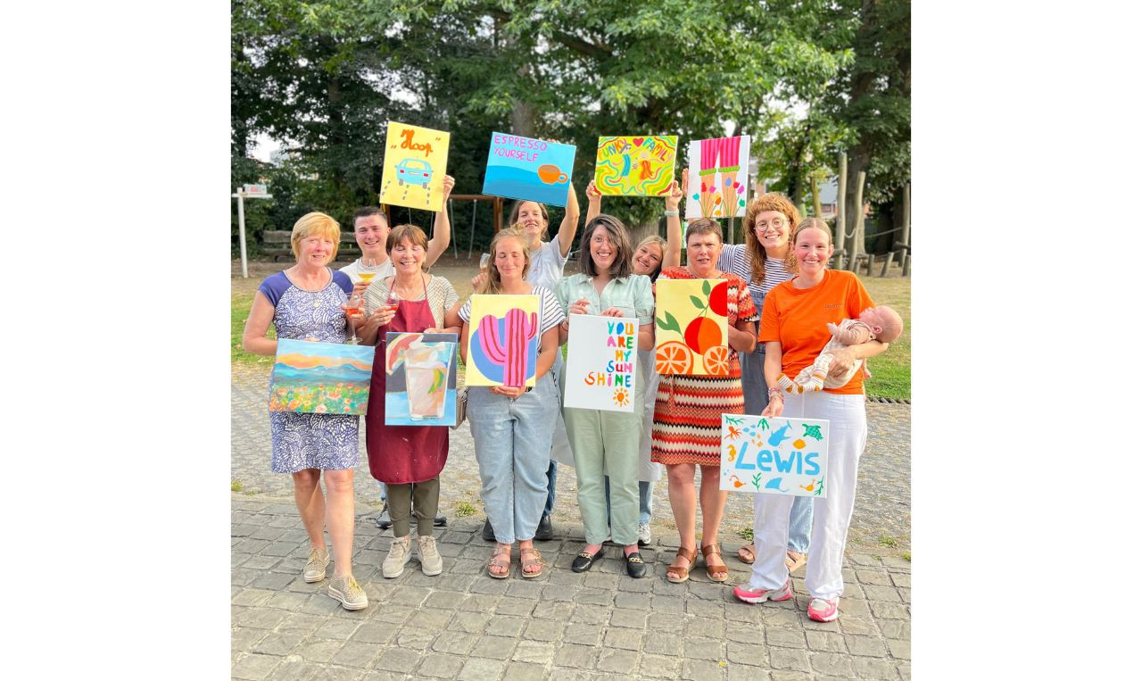 Paint & Sip voor groepen - Foto