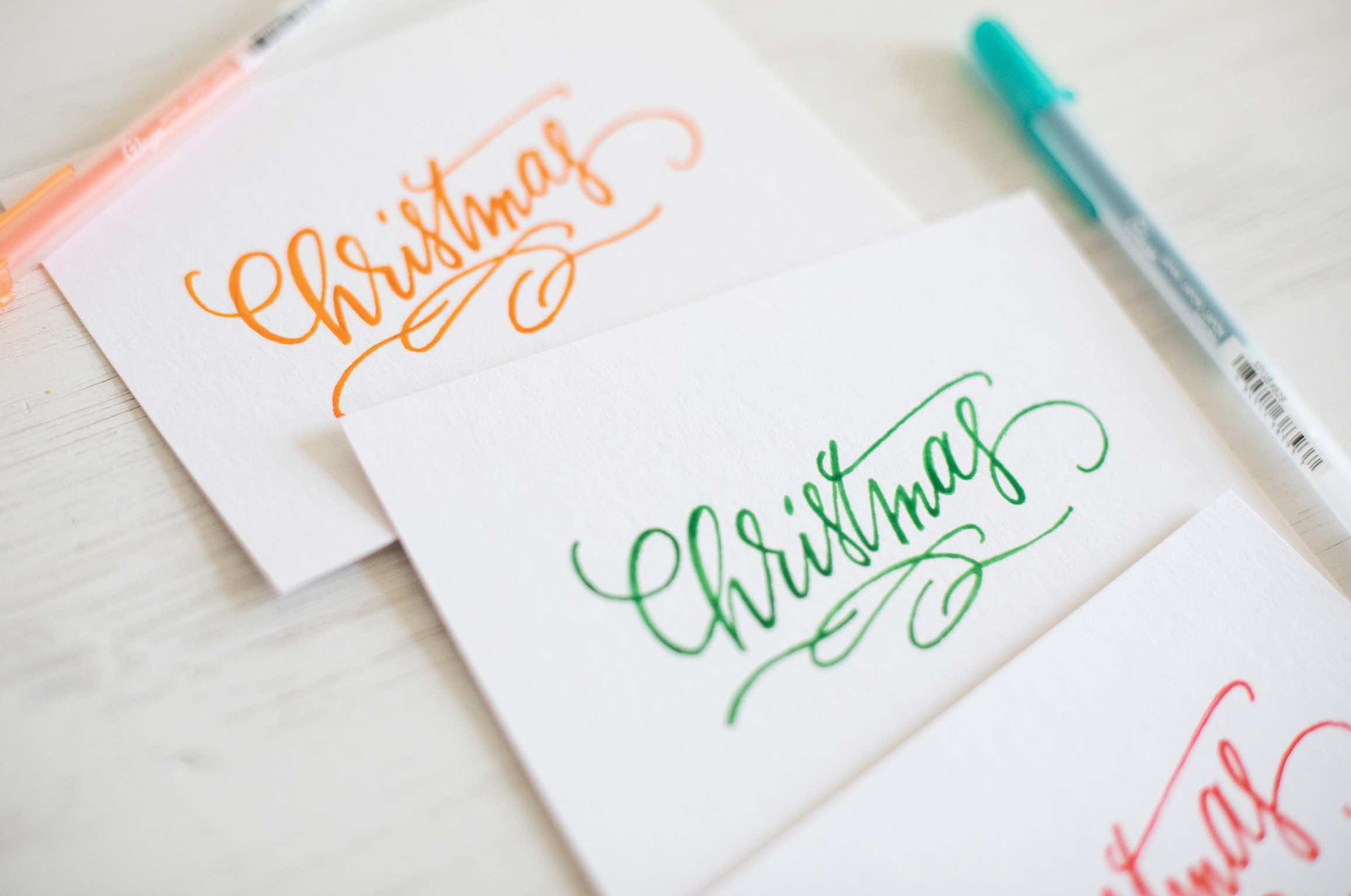 Workshop Kerstkaarten Handletteren @Libelle Winterfair - 16/11 om 17u30 - Foto
