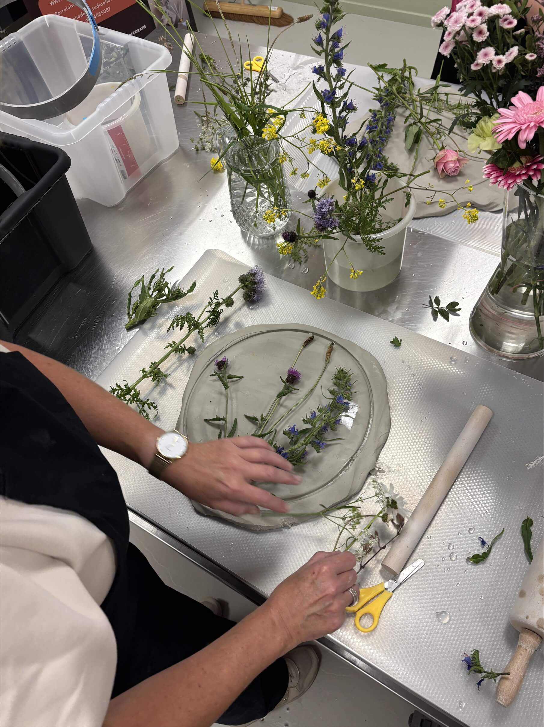 workshop Botanical Casting - Schilderij - Foto