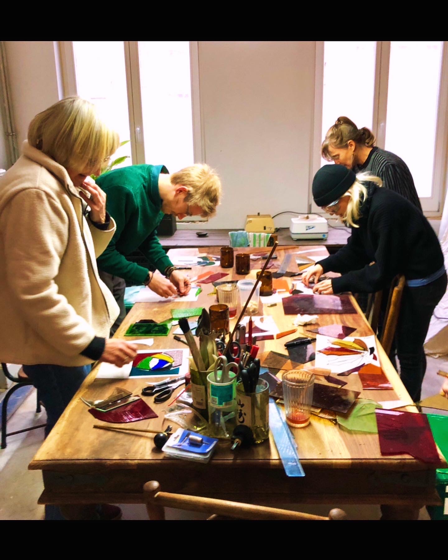 Glas-in-lood /koperfolietechniek - Foto