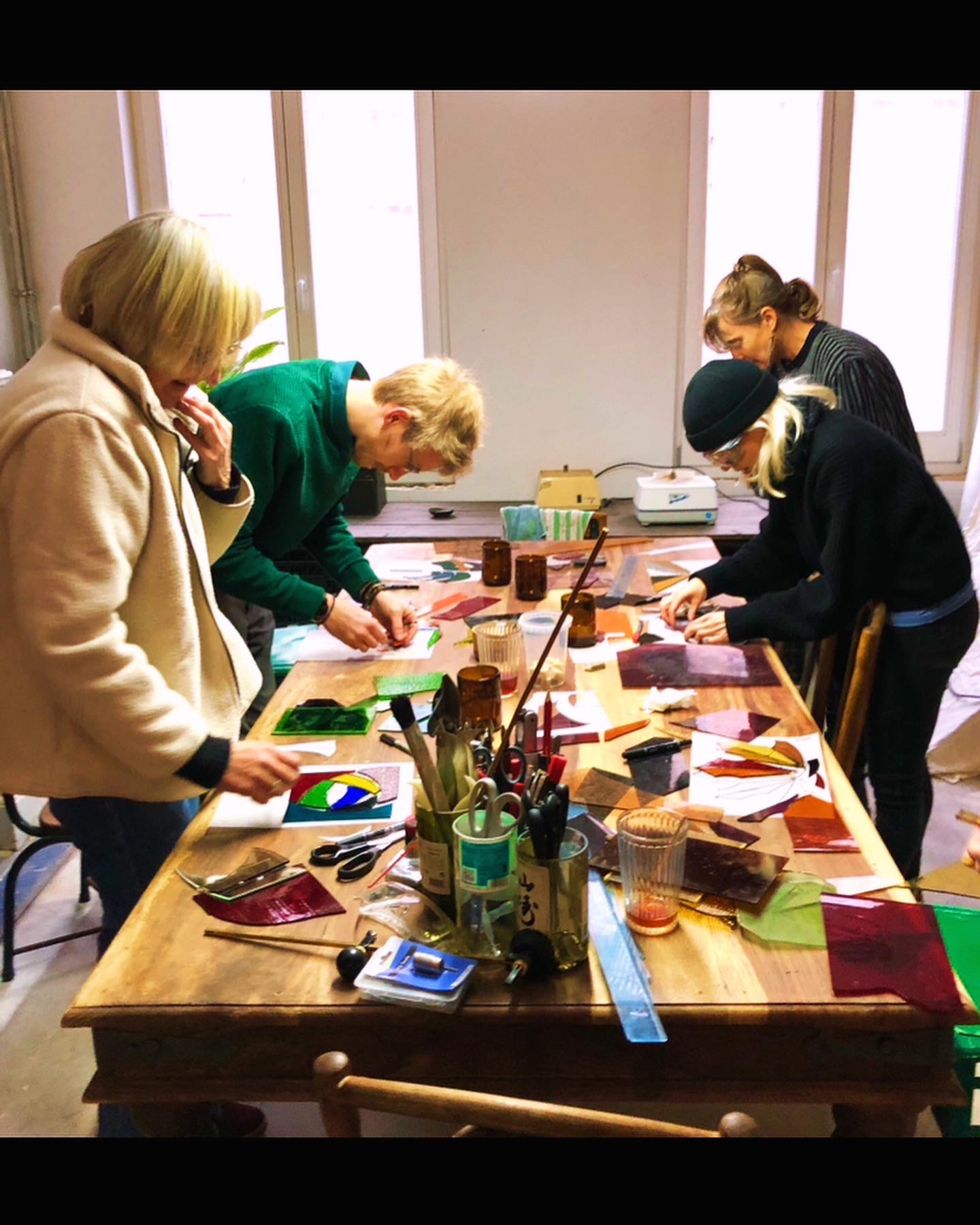 Glas-in-lood /koperfolietechniek - Foto