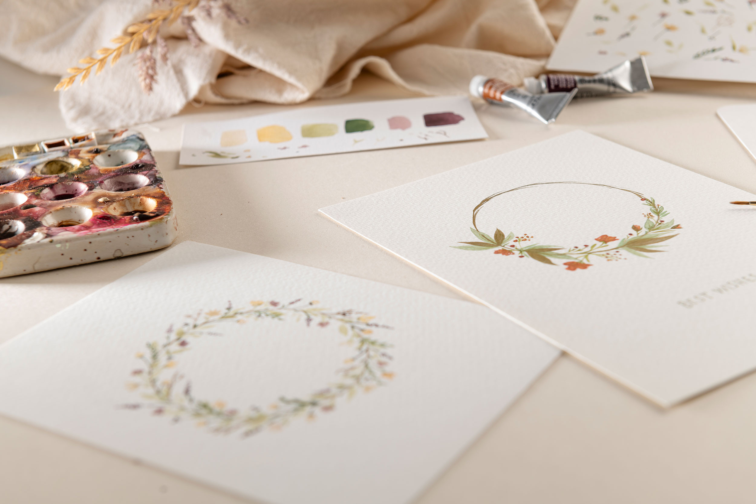 Workshop in een doos: Botanisch Aquarellen - Foto