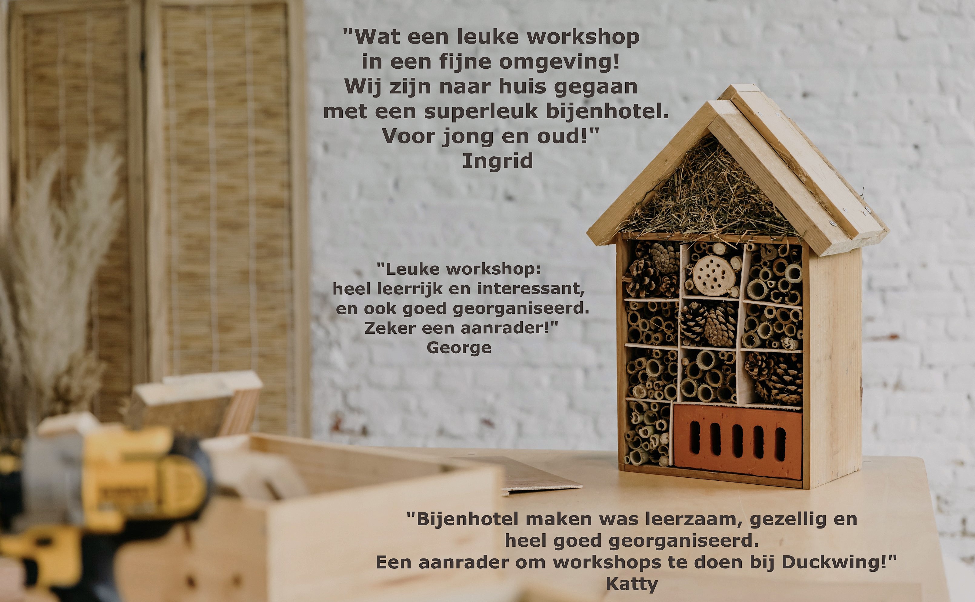 Bijenhotel maken - Foto