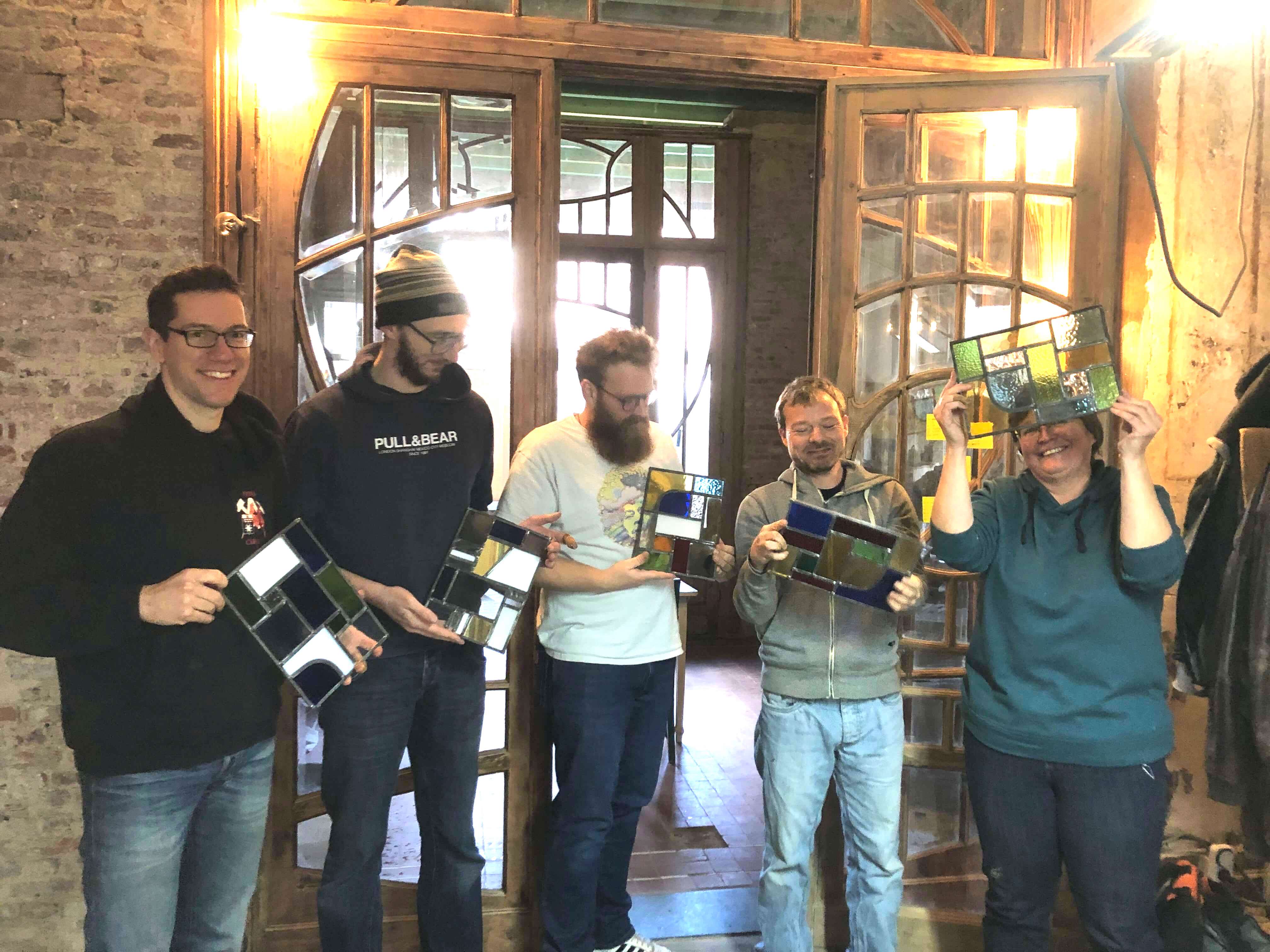 Glas-in-lood /koperfolietechniek - Foto