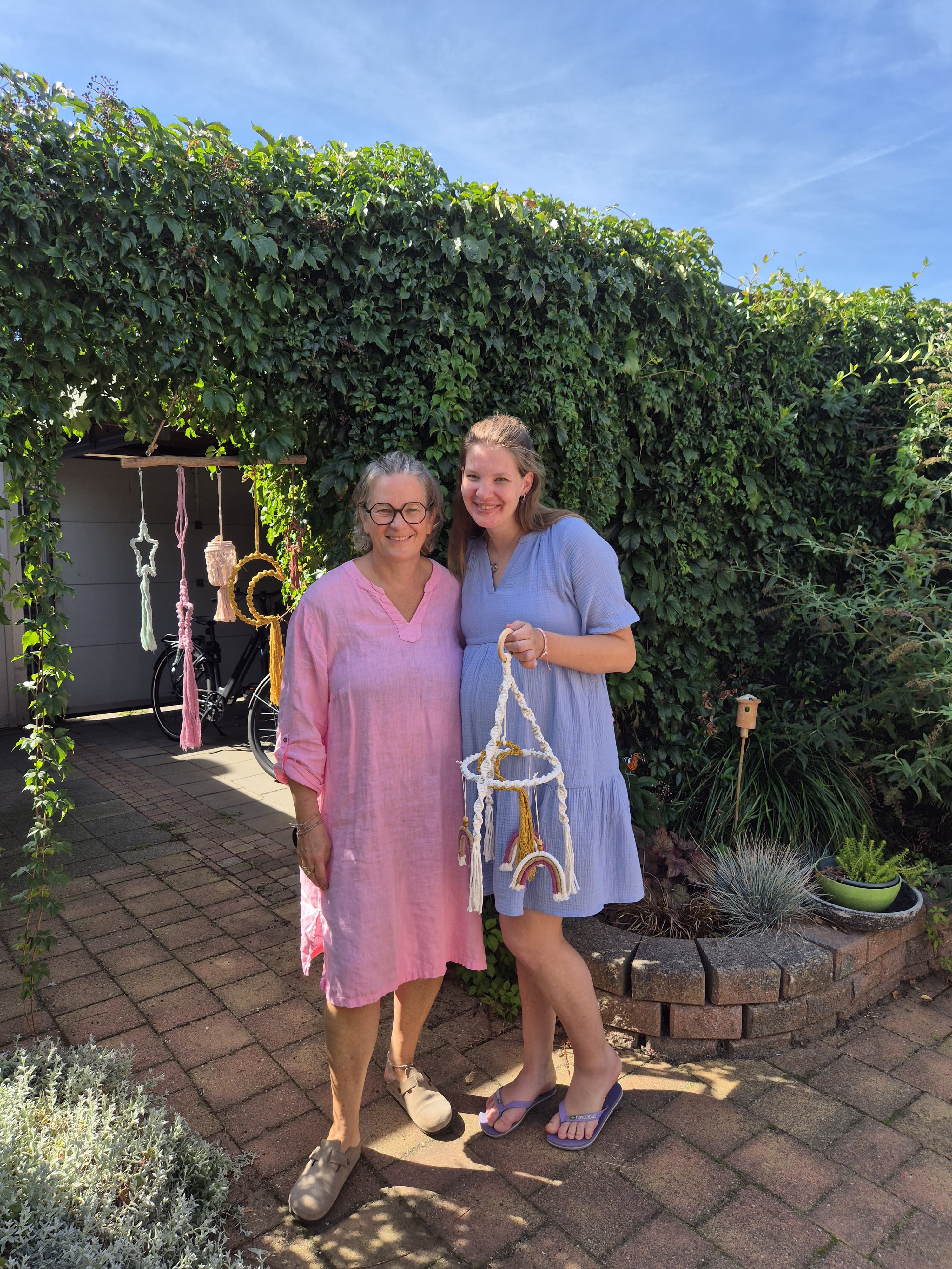 Babyshower macrame mobiel - Foto