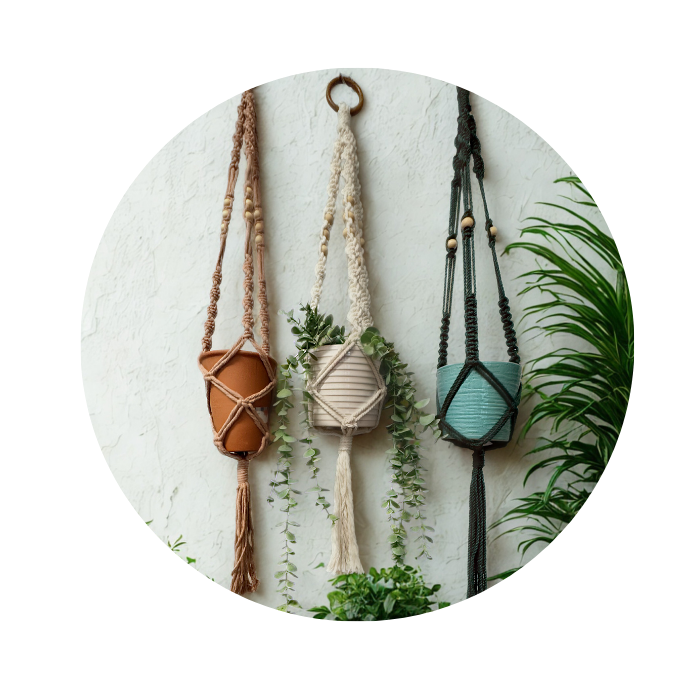 Diy Macramé groepsbox  plantenhanger