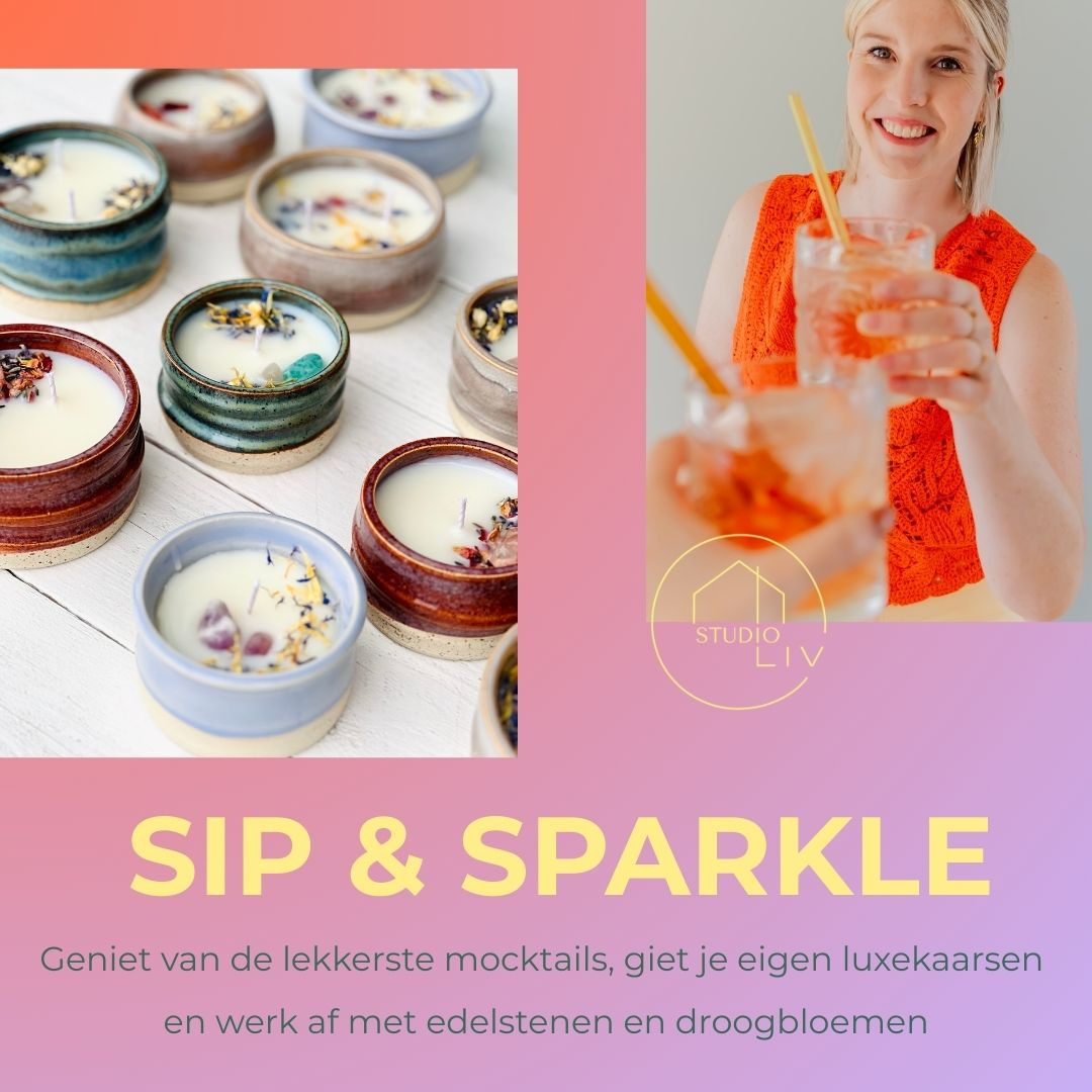 Mocktails & kaarsen gieten - Foto