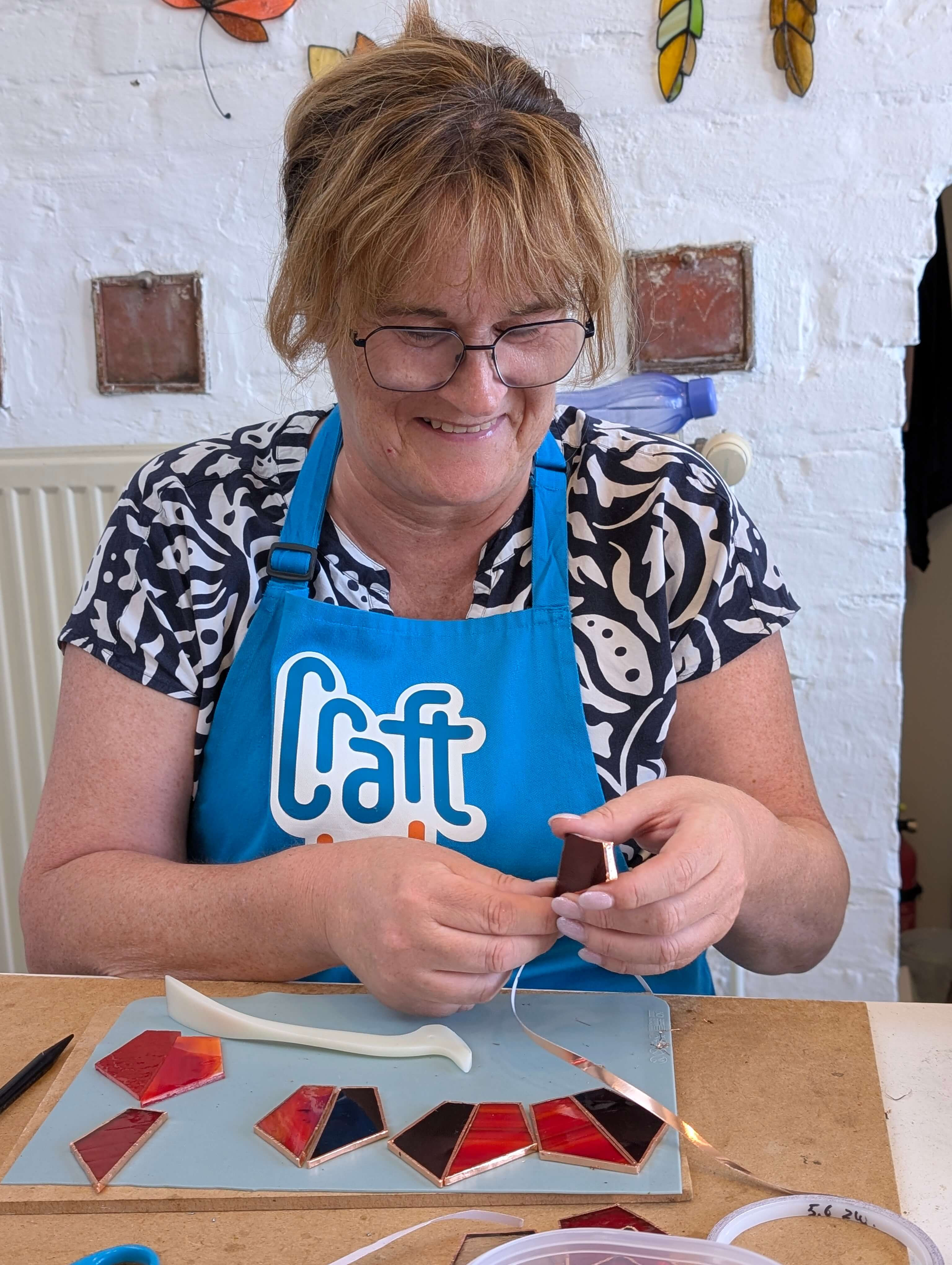 Workshop glas-in-lood: koperfolietechniek/ Tiffany - Foto