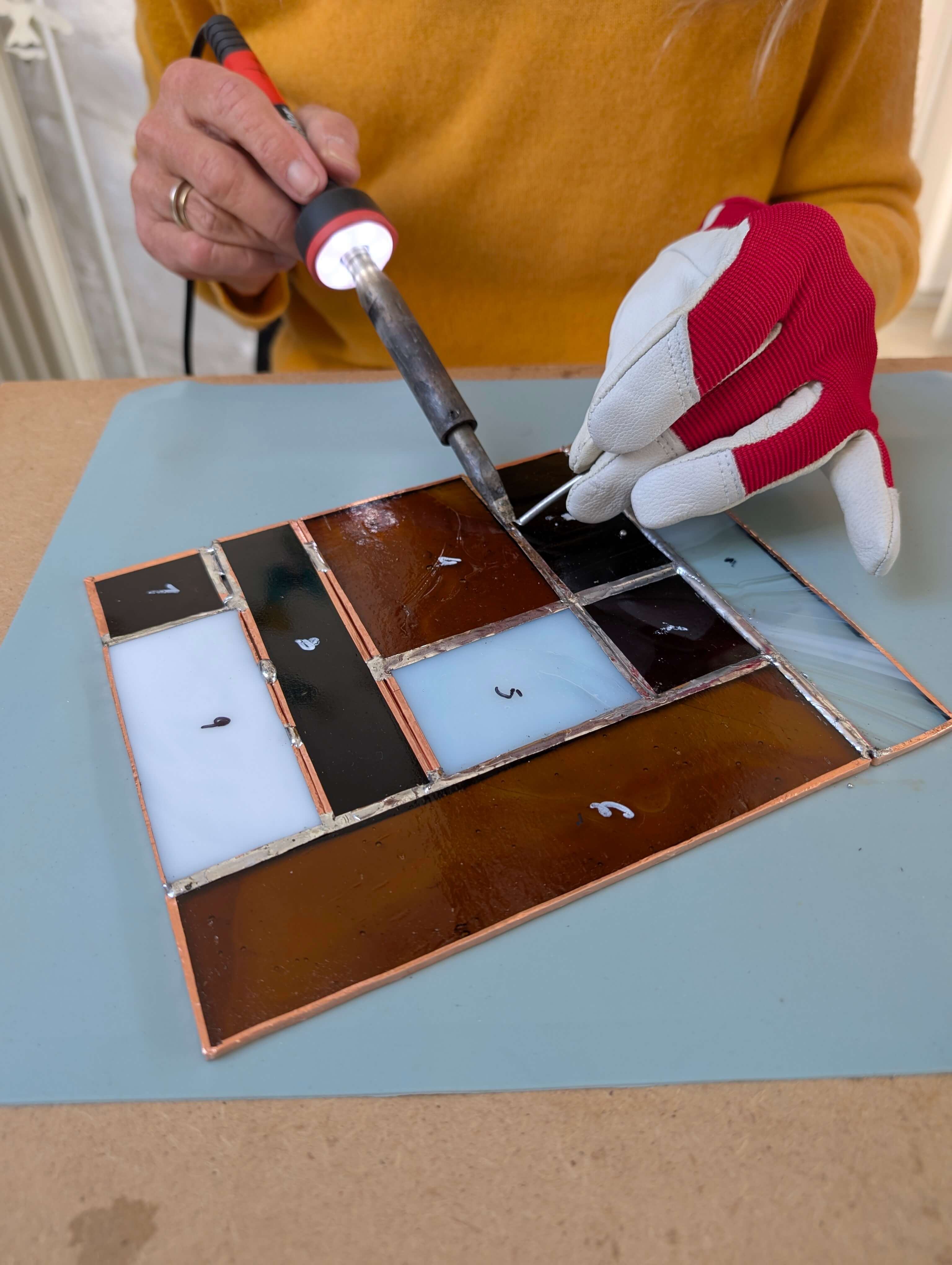 Workshop glas-in-lood: koperfolietechniek/ Tiffany - Foto