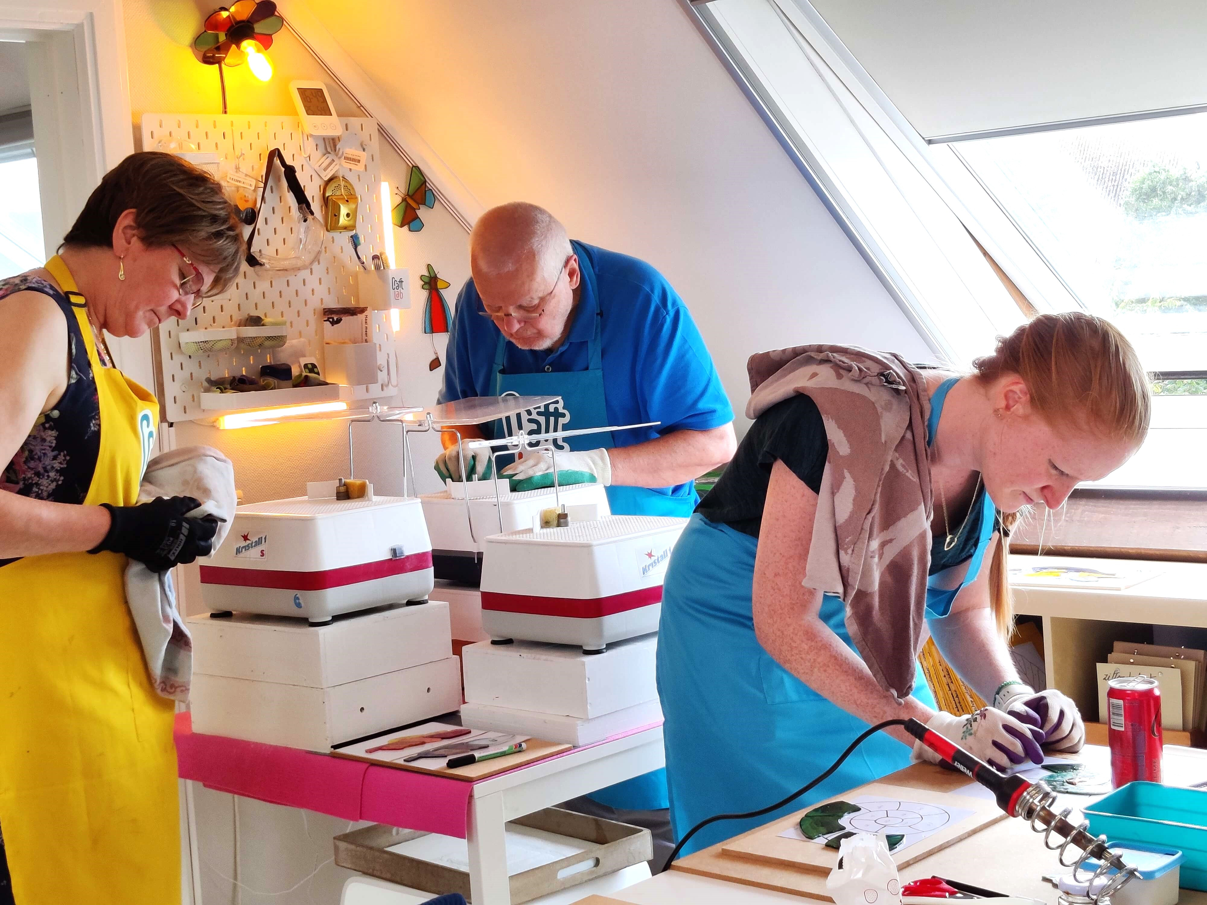 Workshop glas-in-lood: koperfolietechniek/ Tiffany - Foto