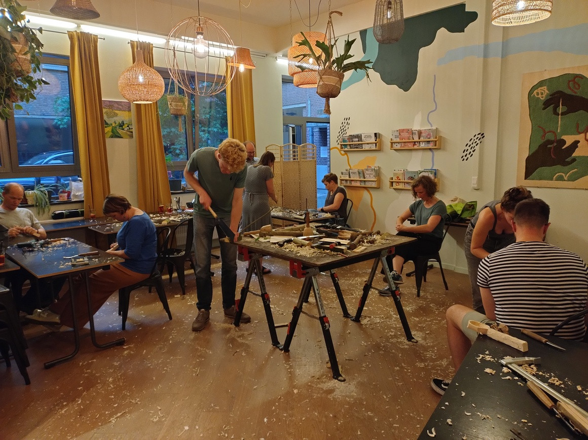 Teambuilding/workshop lepel snijden - Foto