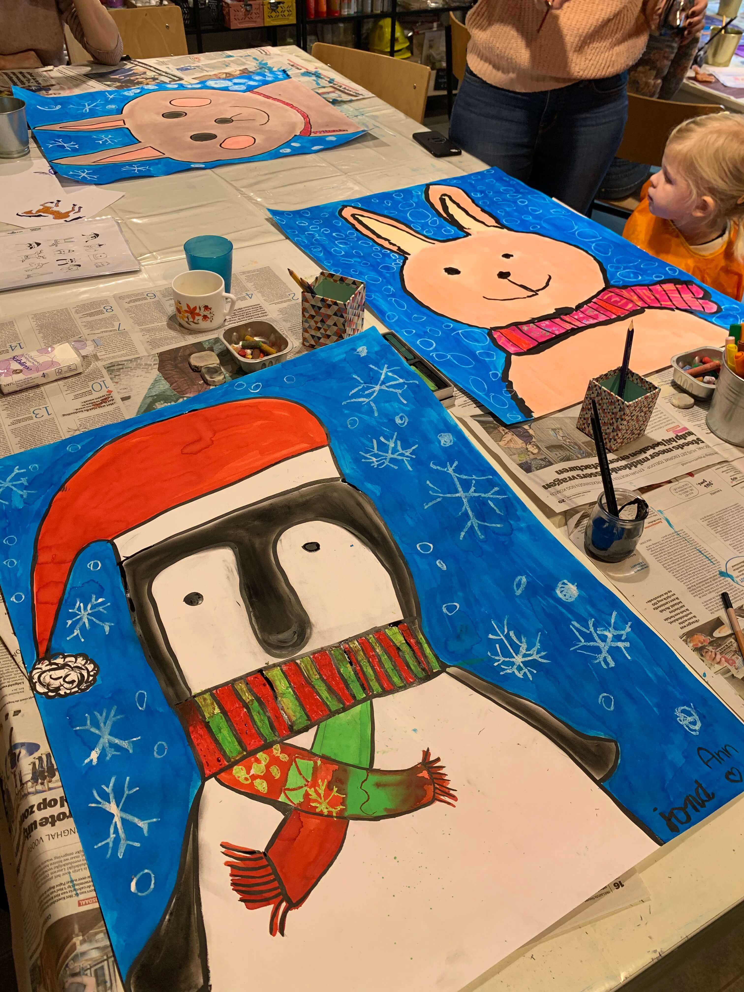 Oud-kind workshop Winterdier - Foto