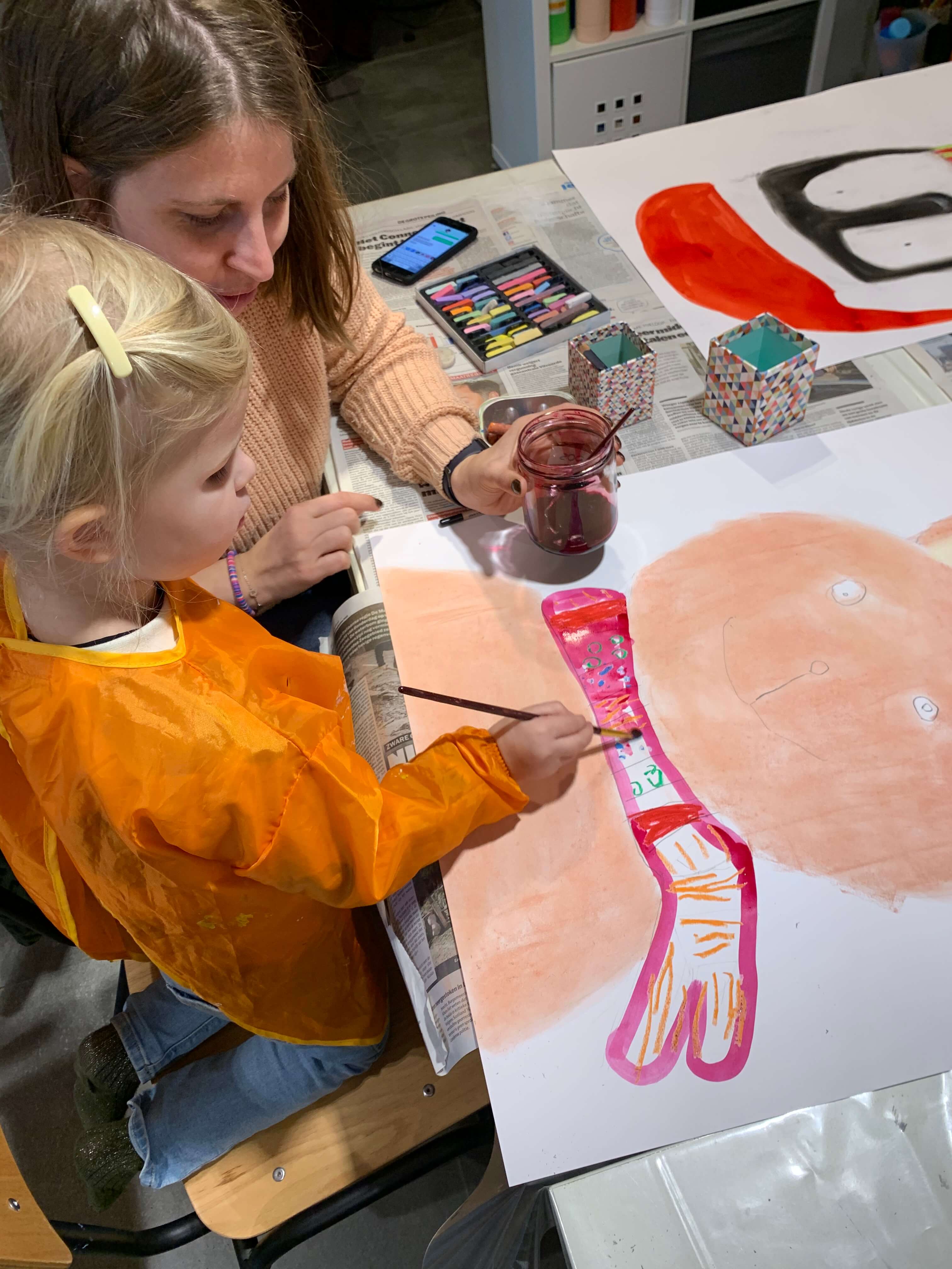 Oud-kind workshop Winterdier - Foto