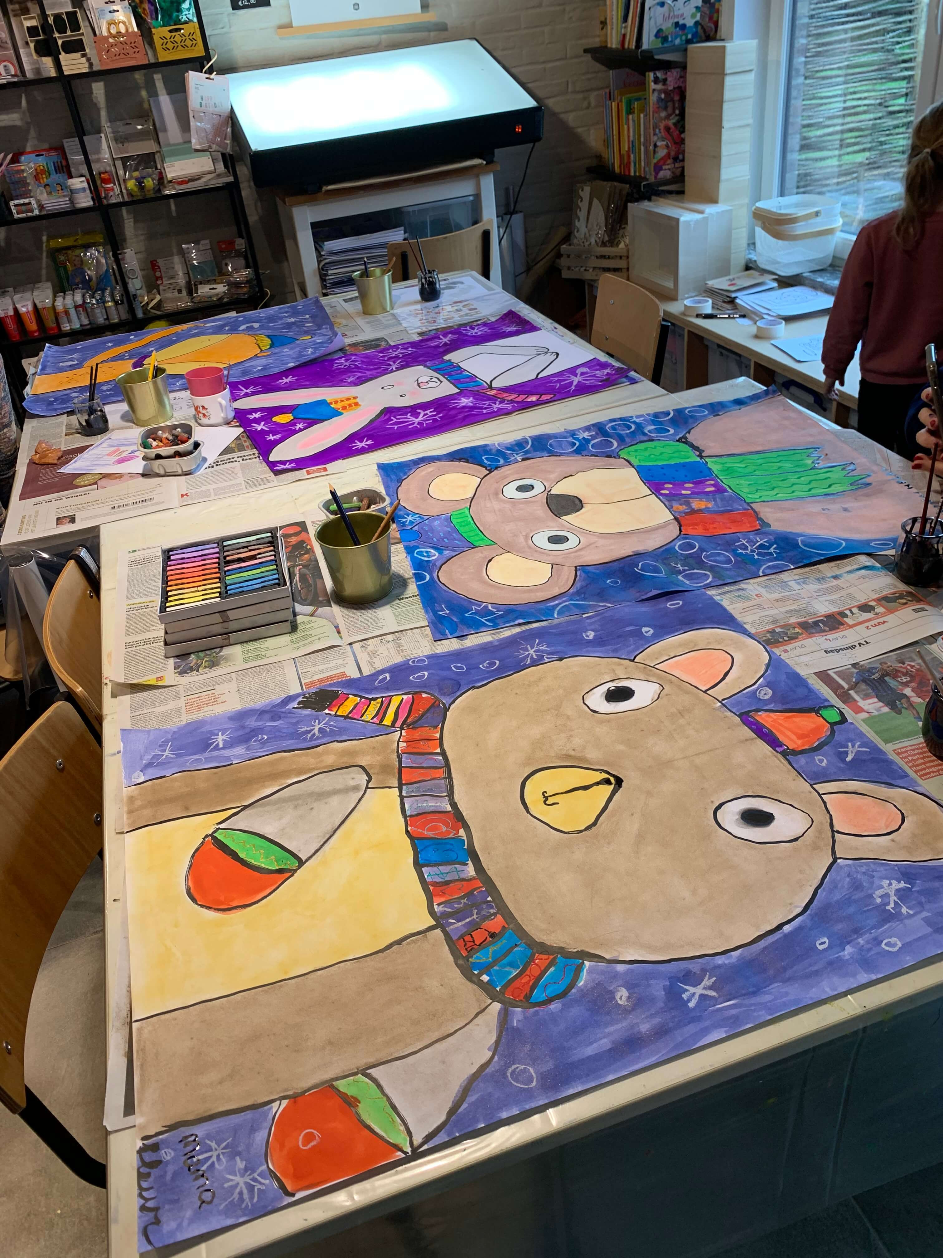 Oud-kind workshop Winterdier - Foto