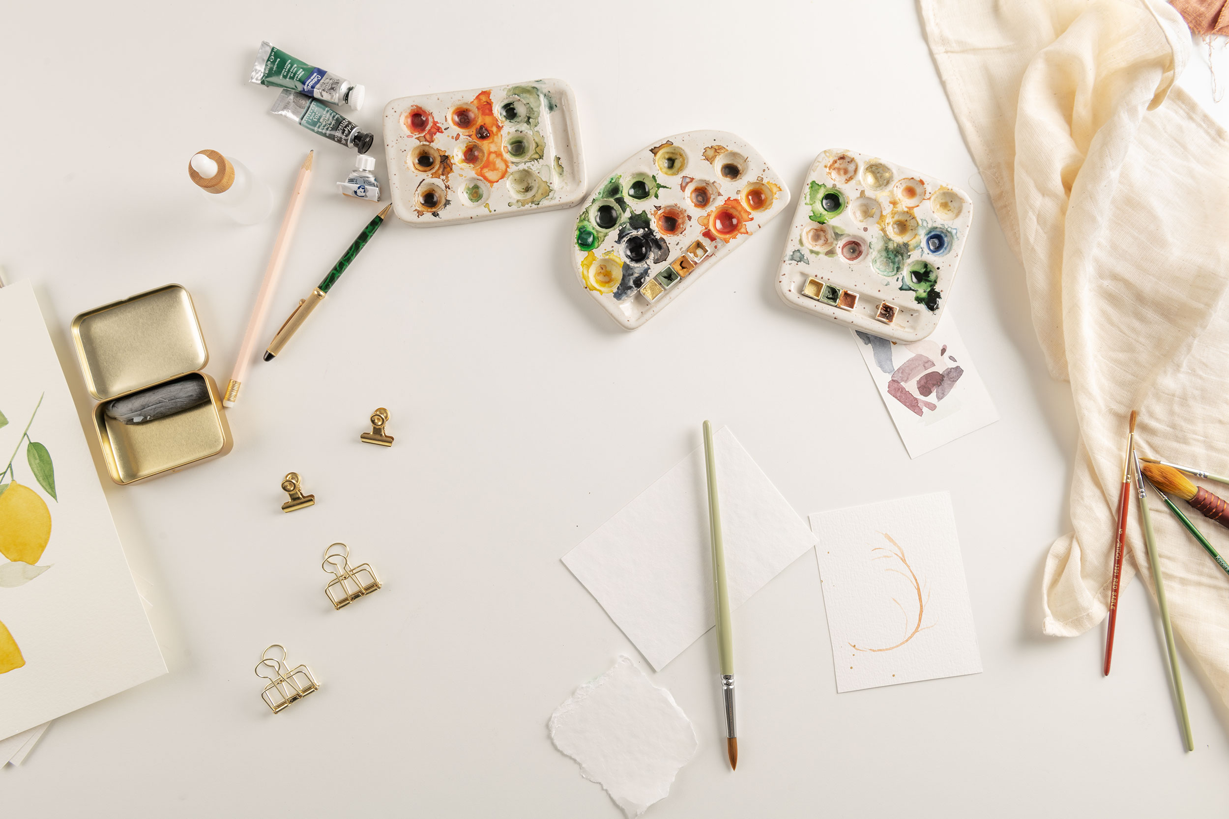 Kennismaken met aquarel workshop - Foto