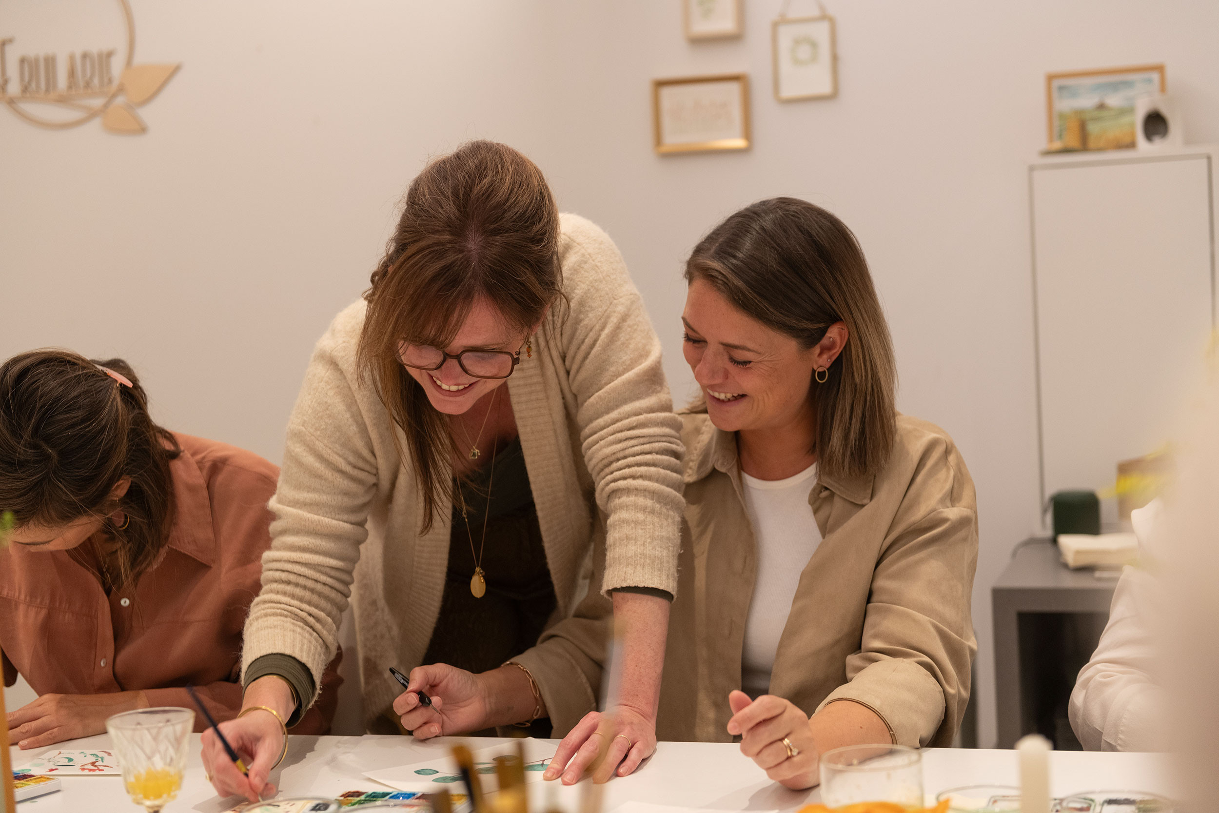 Botanical doodling met Aquarel - Foto