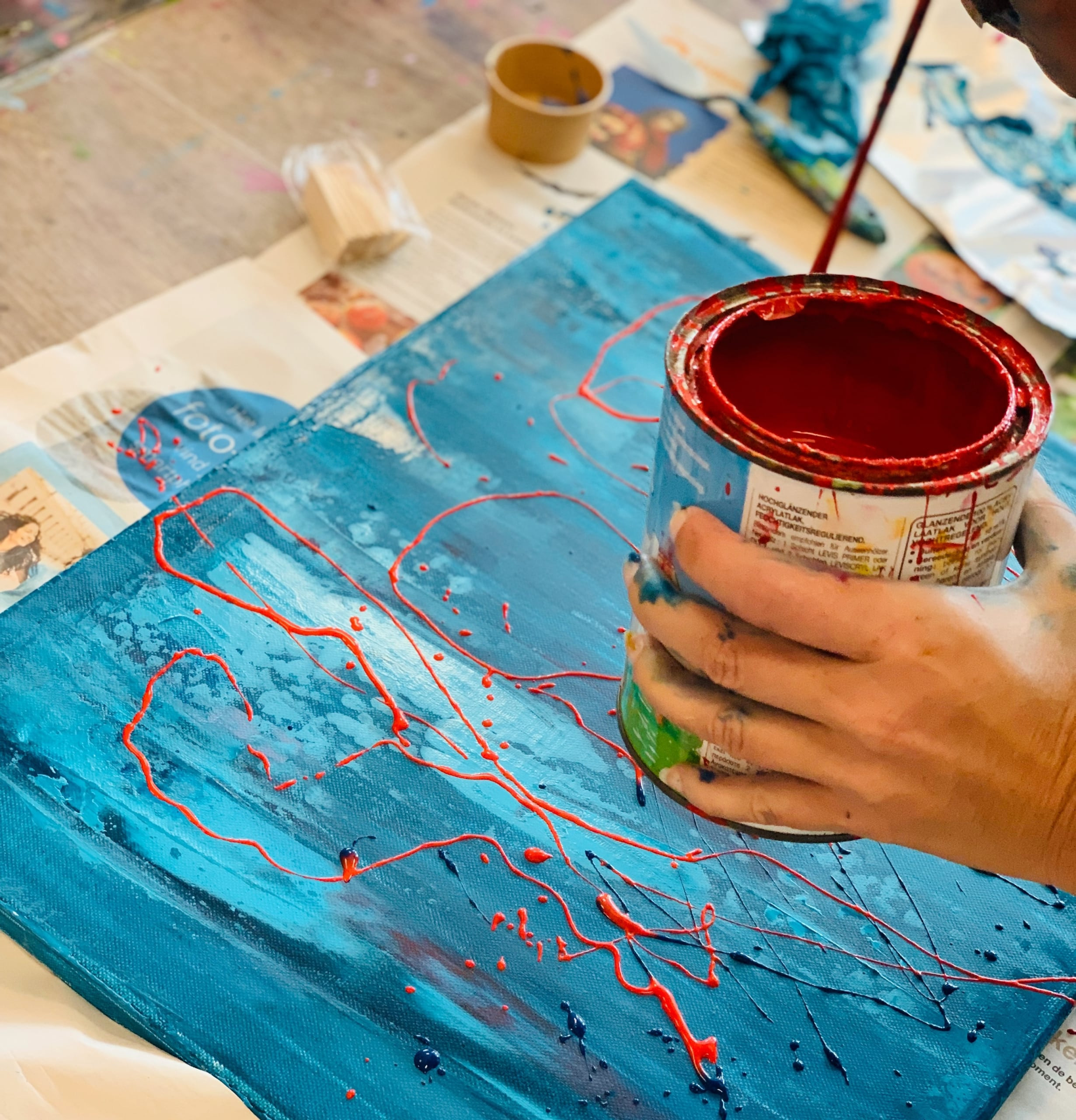 Intuïtief schilderen: vrijdag voormiddag november - Foto