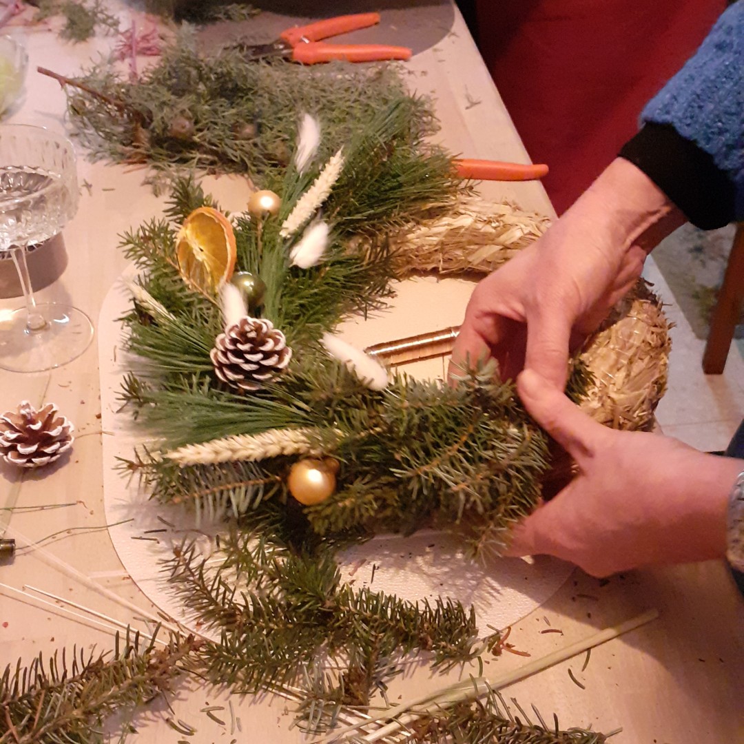 Workshop Kerstkrans maken - Foto