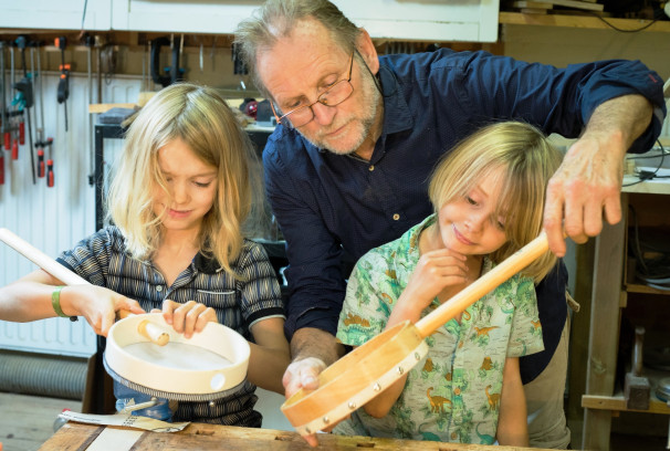 Workshop "Een eigen banjo bouwen, samen met je (klein)kinderen".