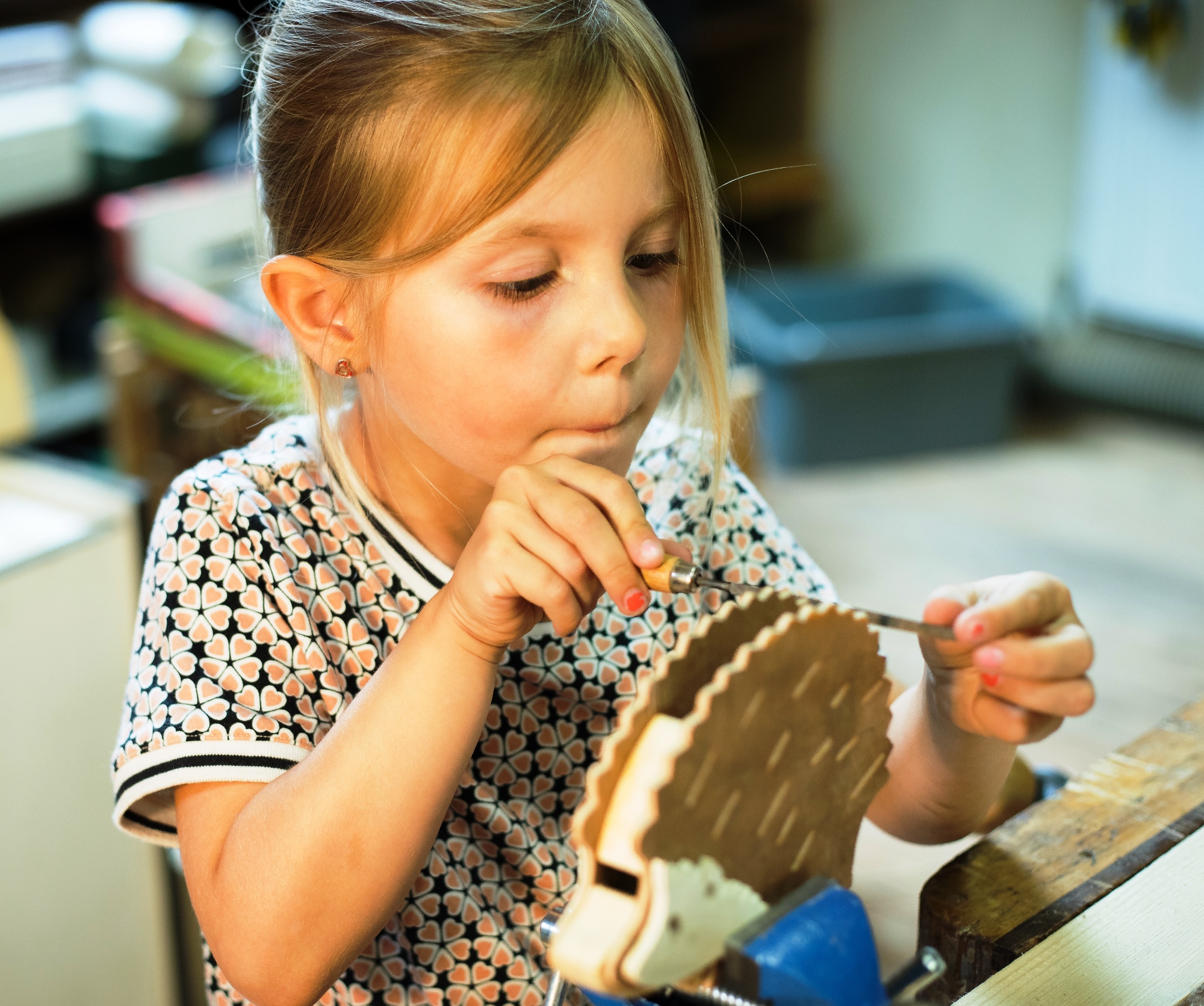 Workshop 'Maak zelf 2 eigen percussie-instrumentjes, KLEPPER en RITSER" - Foto