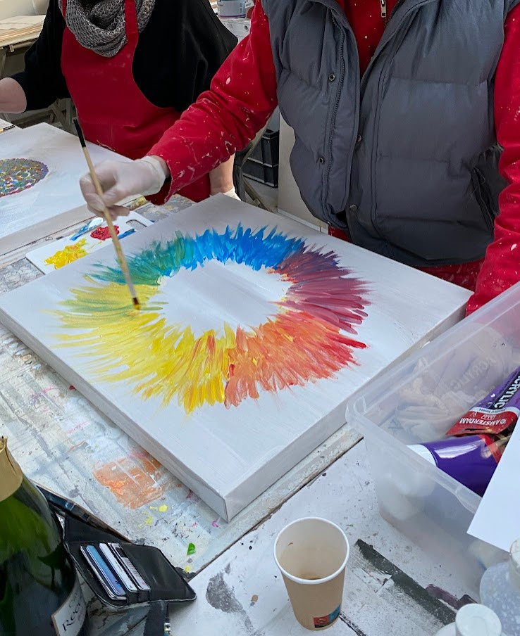 Workshop abstracte schilderijen voor jouw interieur - Foto