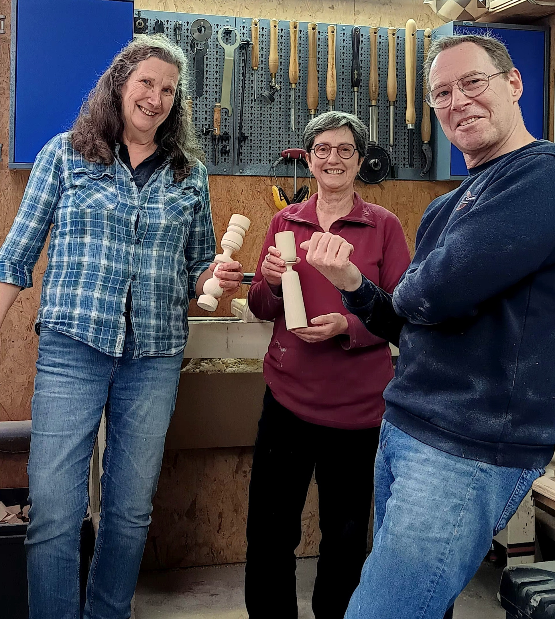 Houtdraaien - Totem Kandelaar - Foto