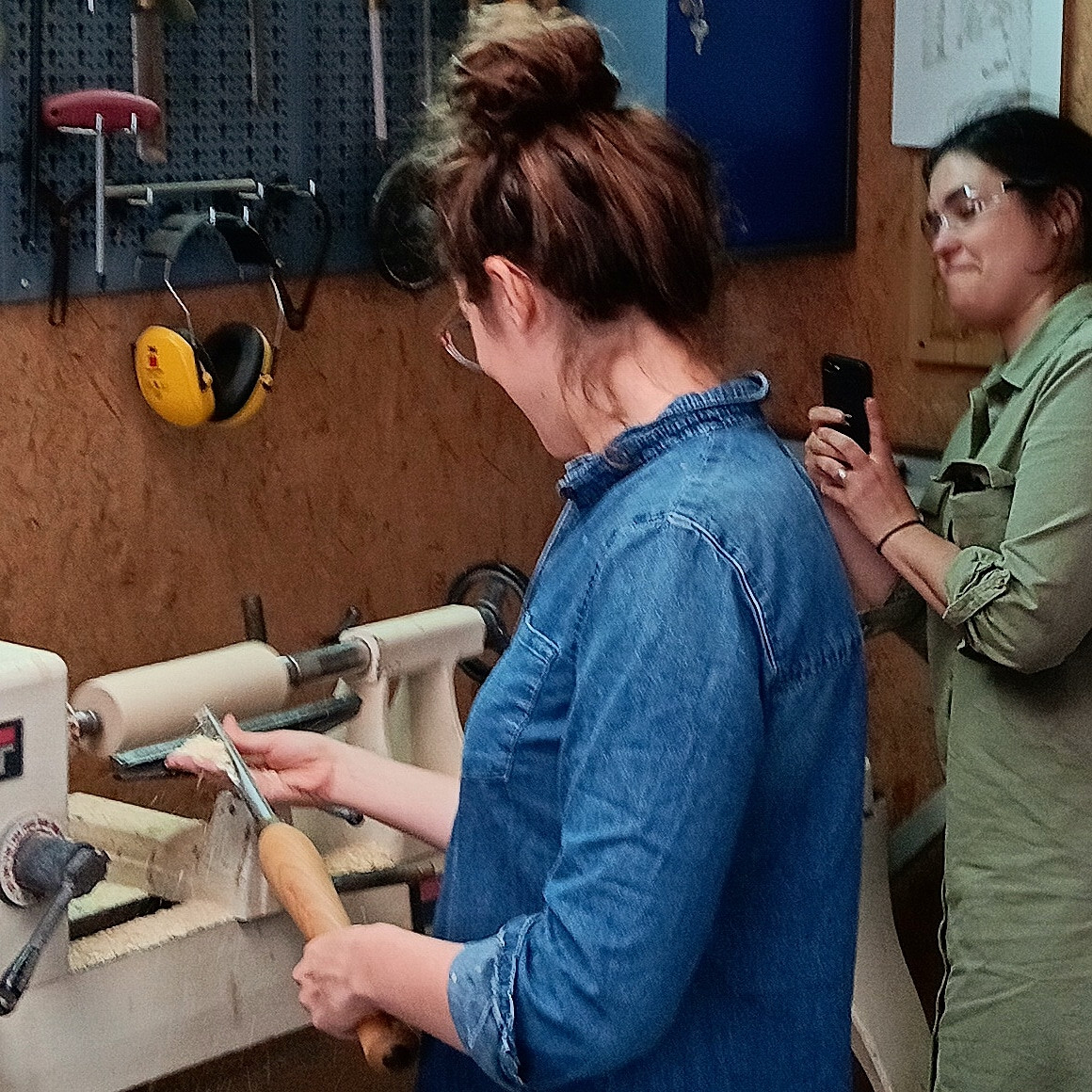 Houtdraaien - Totem Kandelaar - Foto