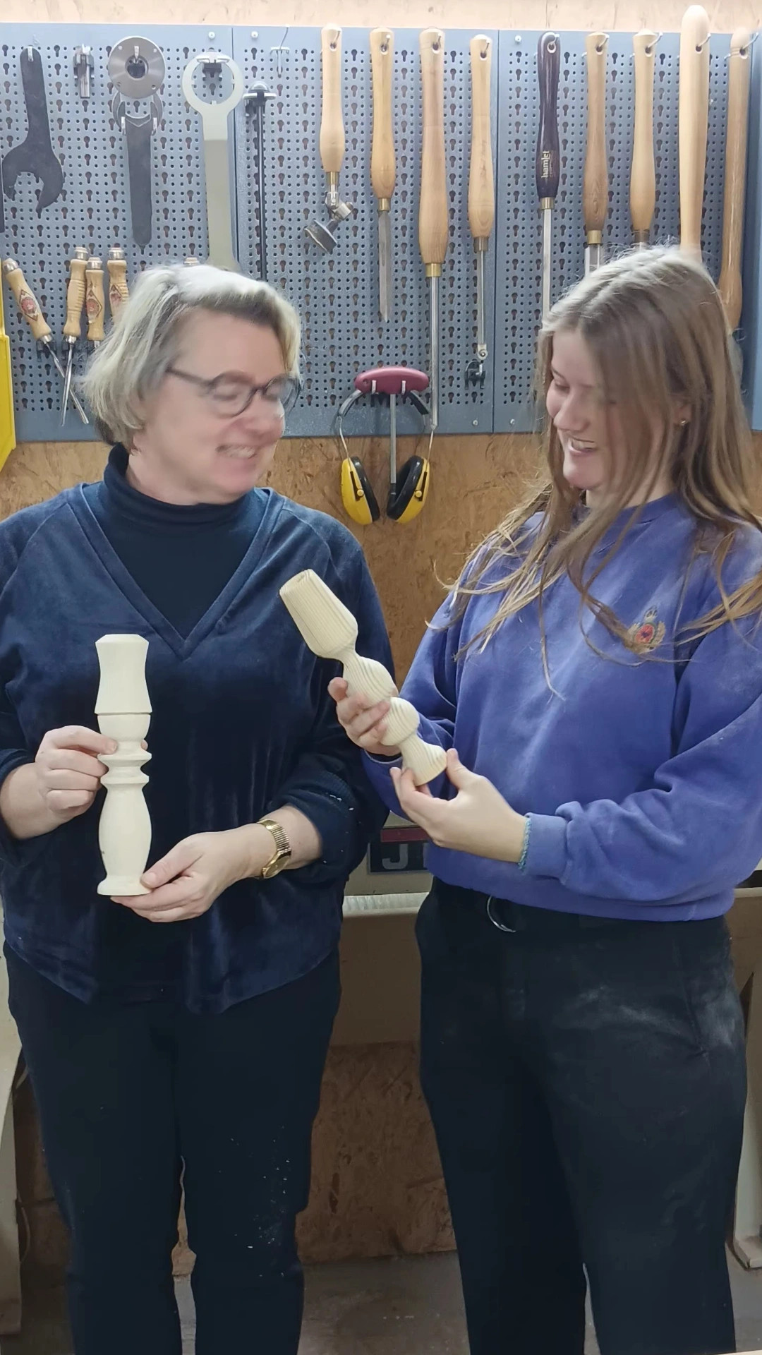 Houtdraaien - Totem Kandelaar - Foto