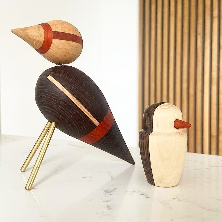 Decoratieve Huisvogels - Workshop Houtdraaien - Foto