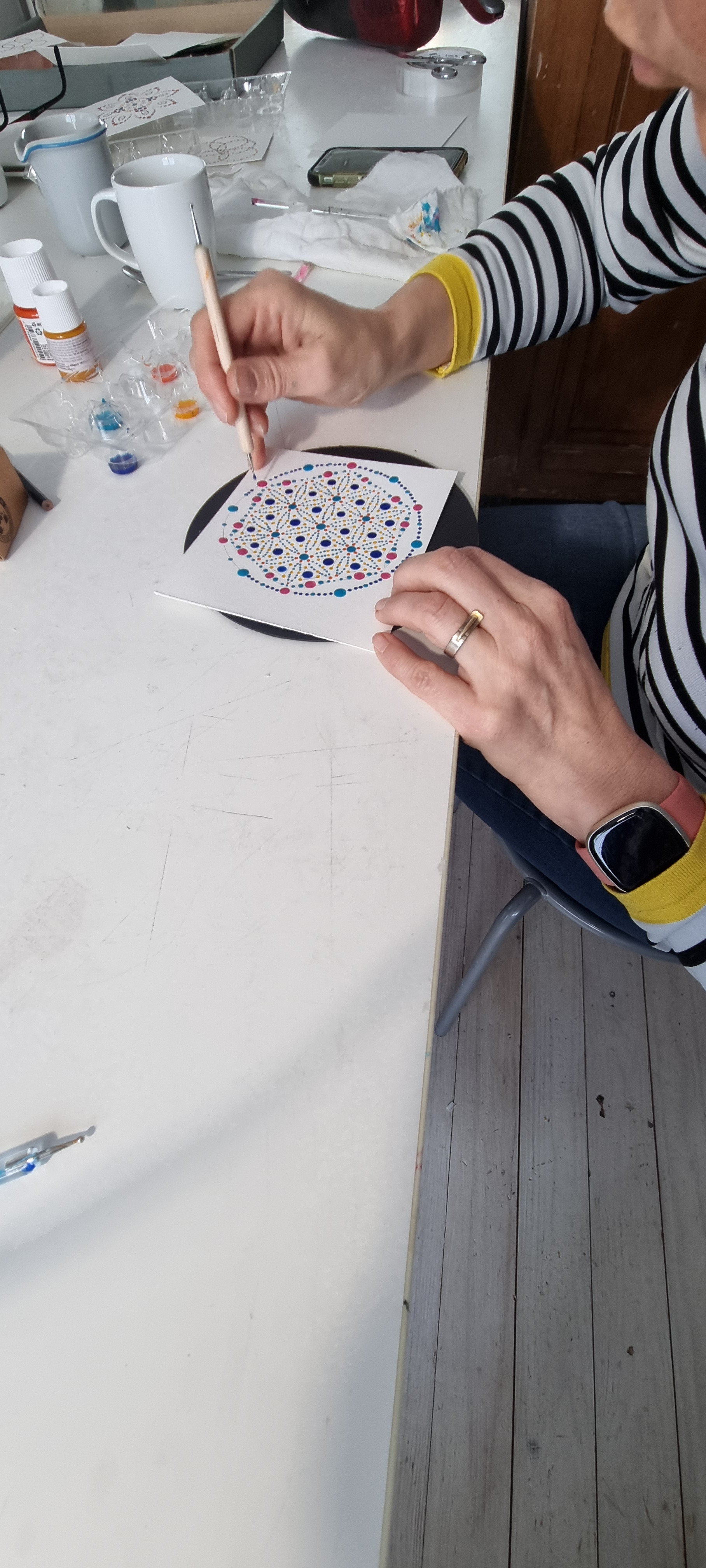 Workshop DOT painting of Stippen - Foto