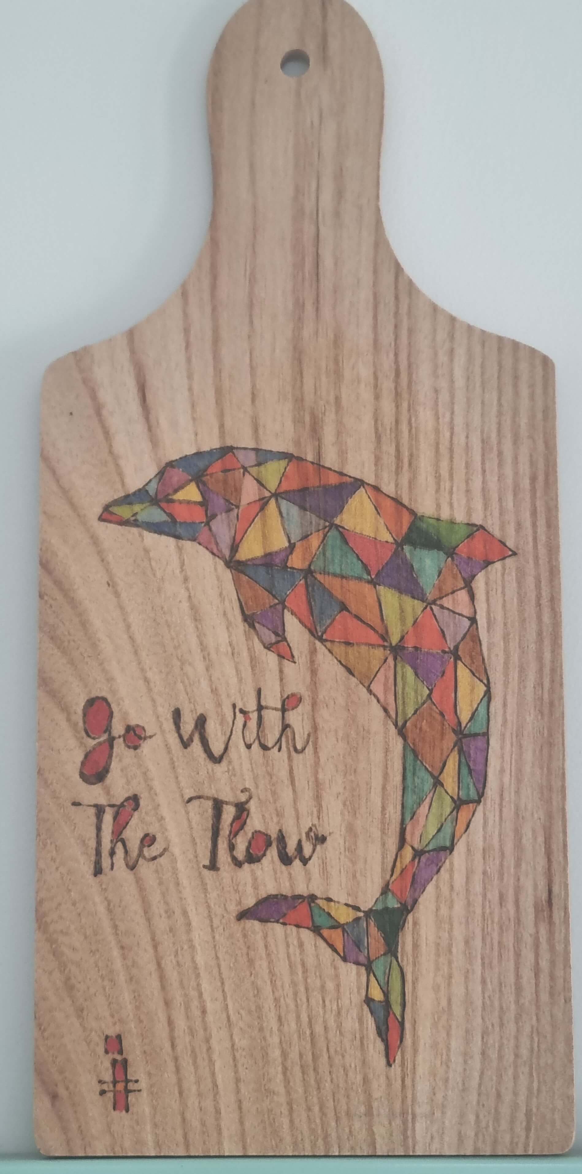 Pyrografie /houtbranden in combinatie met of zonder aquarel