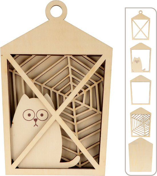 🎃 Halloween Verfset voor Kinderen – Pompoen of Lantaarn DIY Pakket - Foto