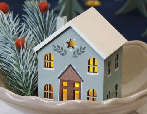 🎄 Kerst Verfset voor Kinderen – Kersthuis of Kerstbal DIY Pakket - Foto