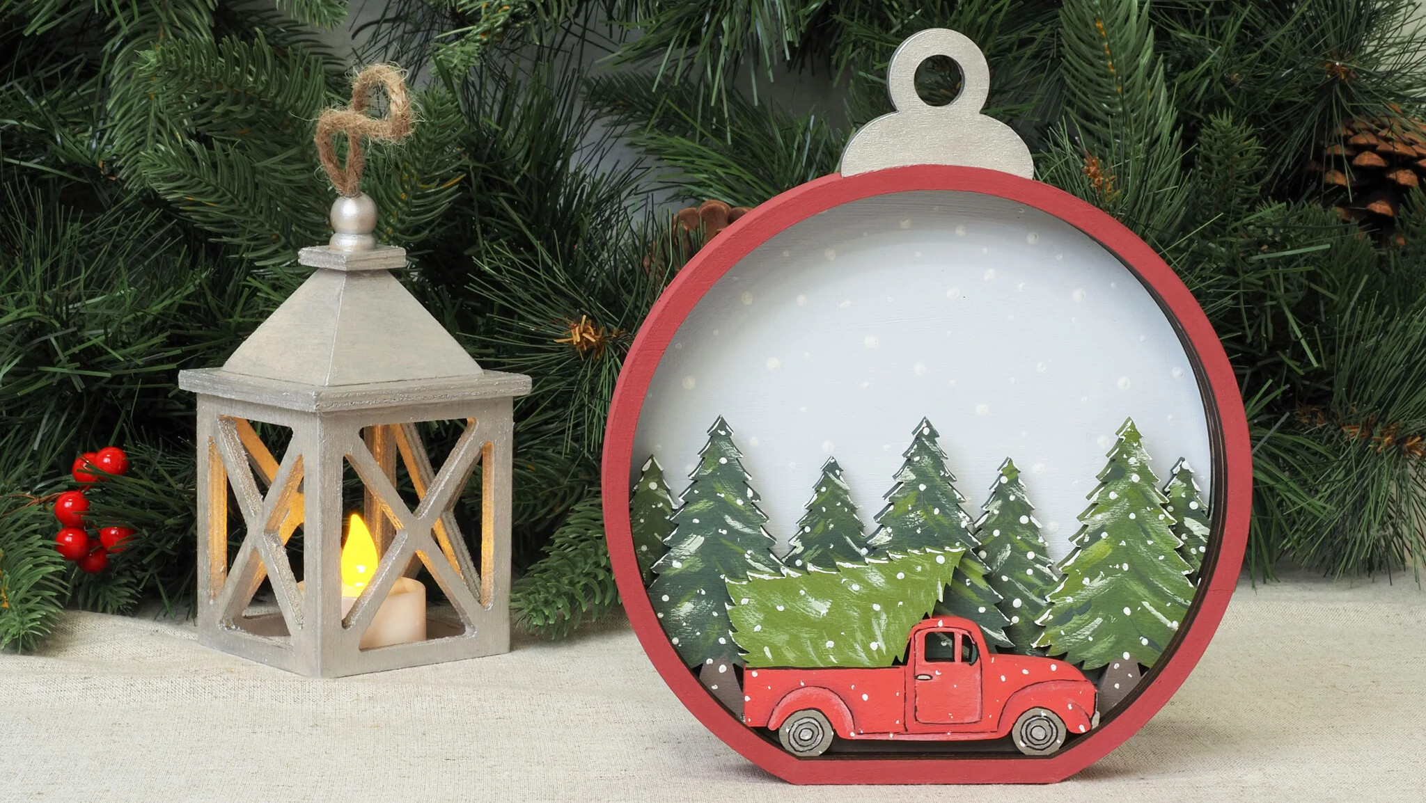 🎄 Kerst Verfset voor Kinderen – Kersthuis of Kerstbal DIY Pakket - Foto